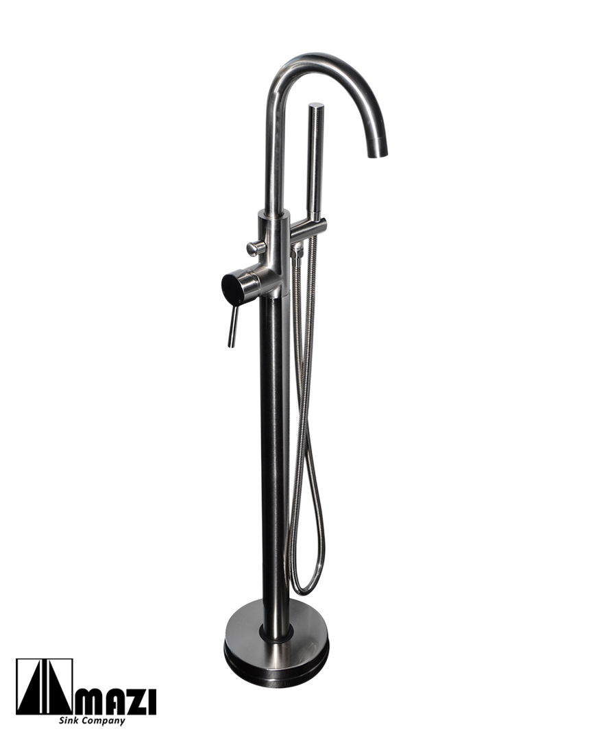 Freestanding Bathtub Faucet 21419 - Modern Floor Mounted Tub Filler for Clawfoot & Standalone Tubs - Perfect for Bathroom Renovation & Spa Relaxation