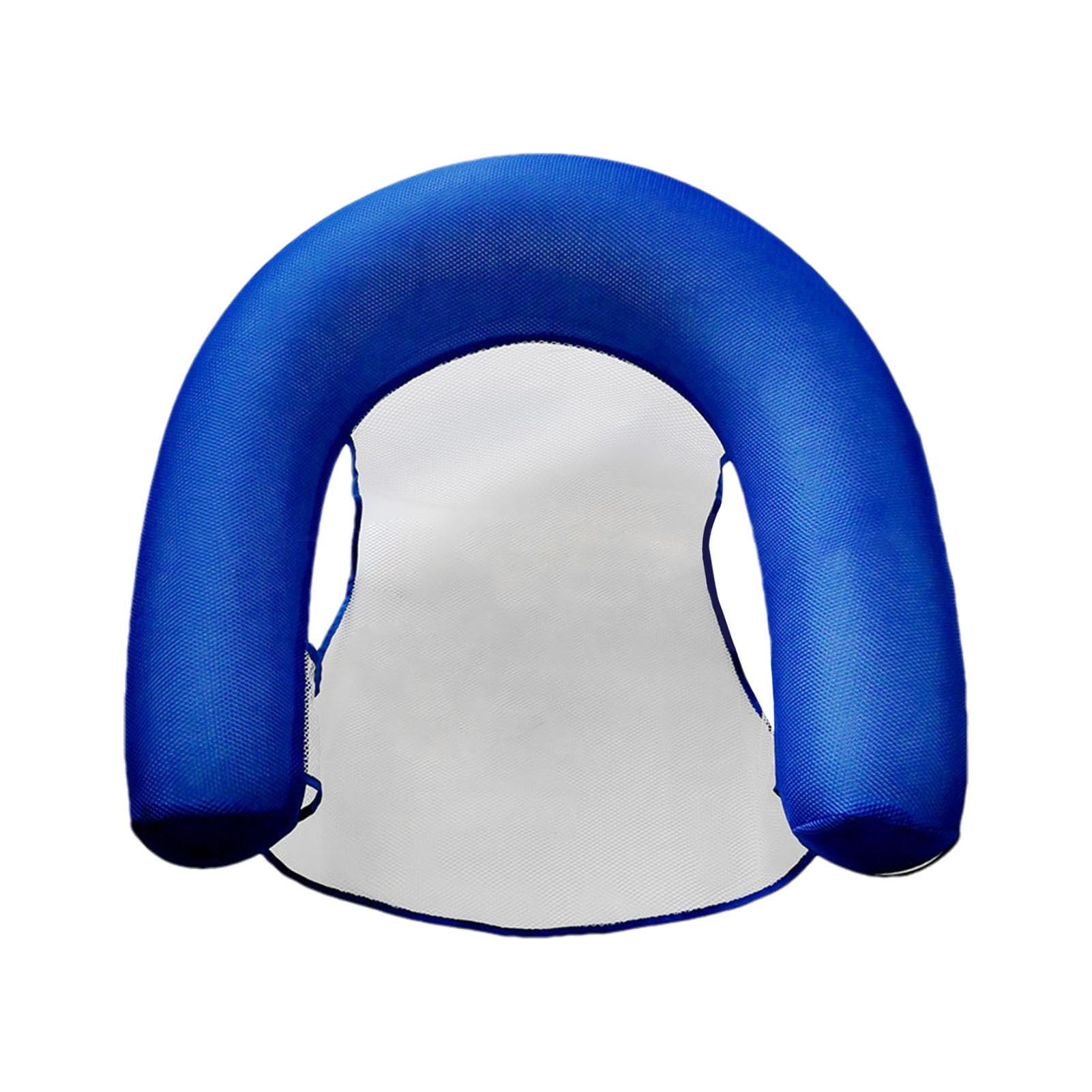 **Inflatable Pool Floating Chair for Adults - U-Shaped Noodle Lounger with Scarf, Comfortable Reusable Water Chair for Swimming, Beach, Pool Party & Relaxation**