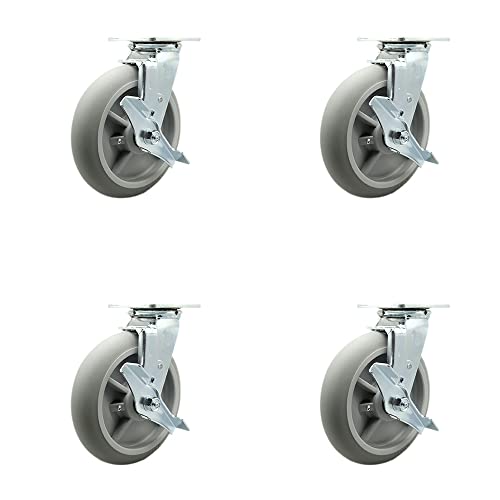 4 Swivel - Brakes - 4 PCS
