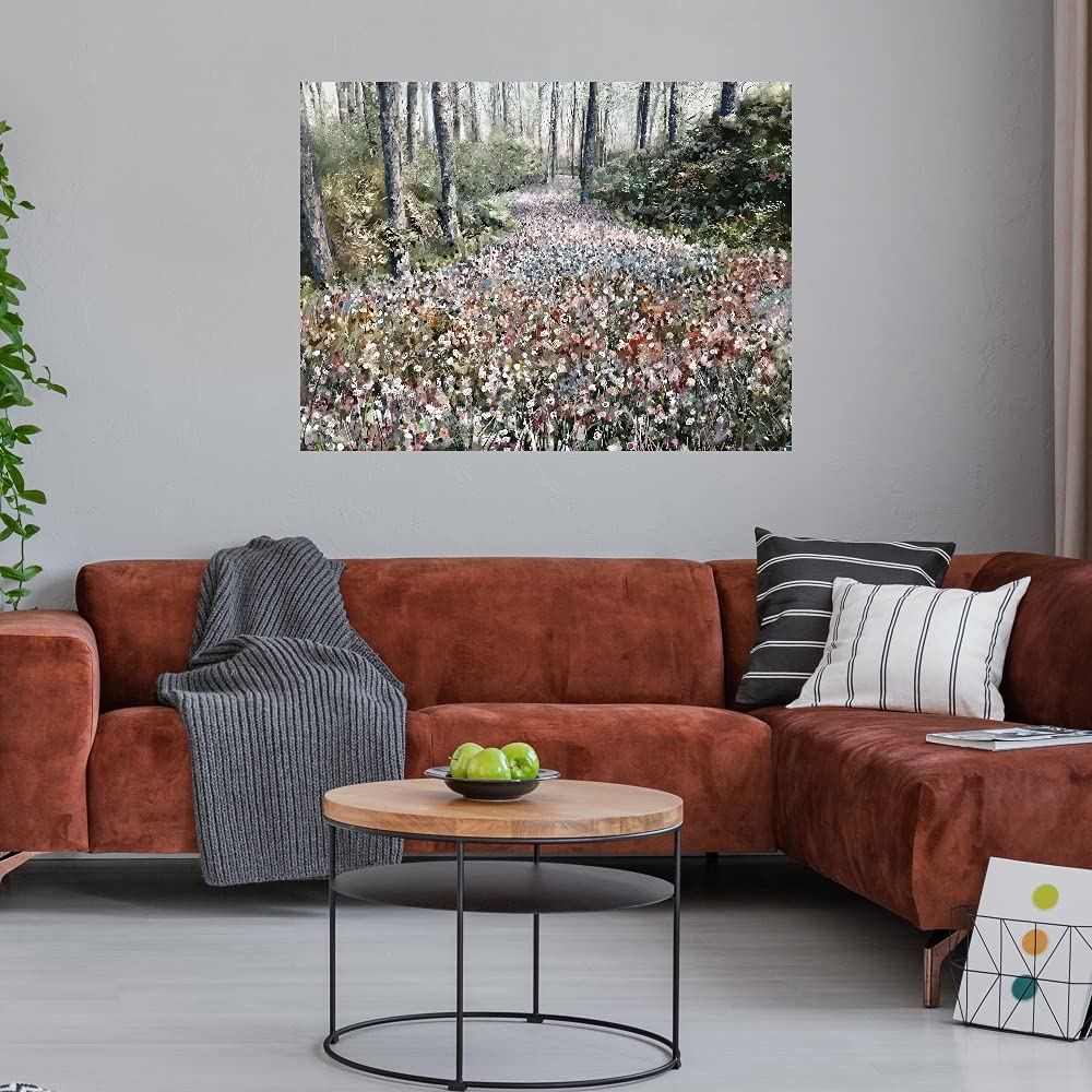 Hand-Painted Fine Art Canvas Wall Decor - Modern Abstract Rhapsody Painting for Living Room, Bedroom & Office - 32x24 Inch Ready-to-Hang Artwork - Perfect for Home Decor, Housewarming Gifts & Interior Design