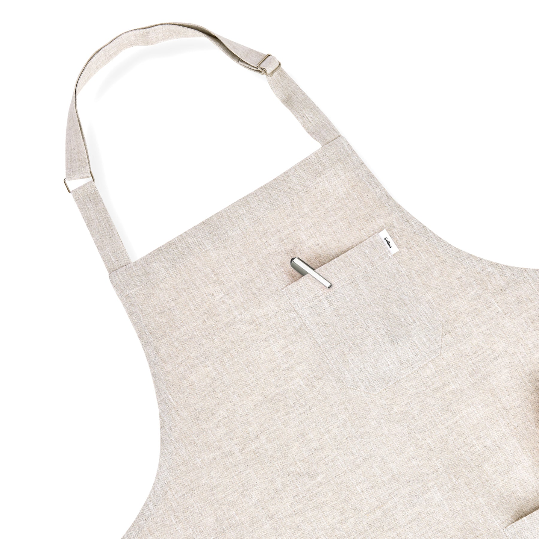 Premium Linen Bib Apron for Cooking, Baking & Grilling - Durable & Stylish Kitchen Apron for Chefs & Home Cooks - Perfect for BBQ, Baking & Crafting