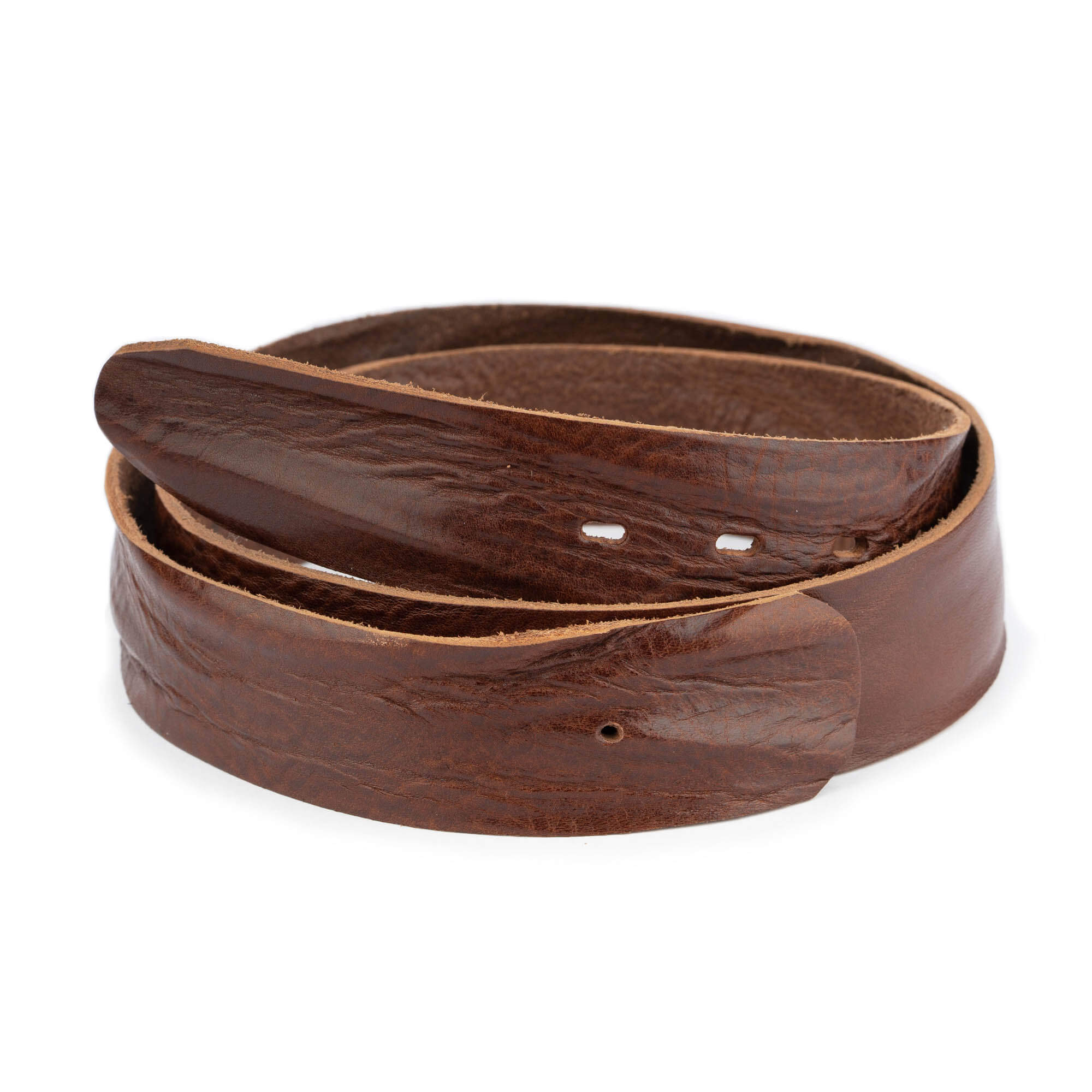 4.0cm Genuine Leather Belt for Men - Premium Brown Replacement Strap Compatible with Dunhill Buckles | Formal & Casual Wear, Office, Business Attire, Everyday Use