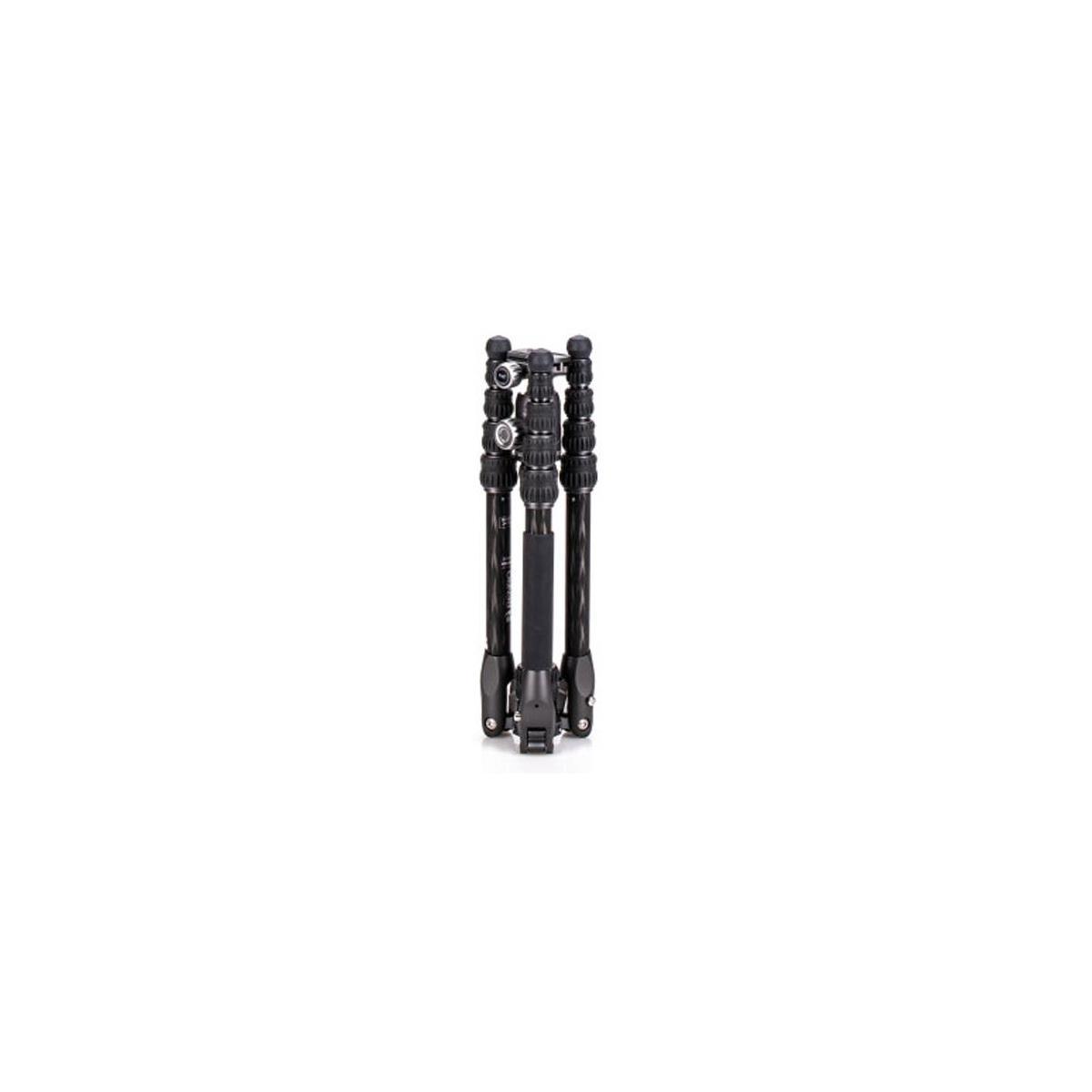 Benro Rhino FRHN05CVX20 Carbon Fiber Travel Tripod with VX20 Ball Head - Compact & Lightweight for Photography, Hiking, and Outdoor Adventures