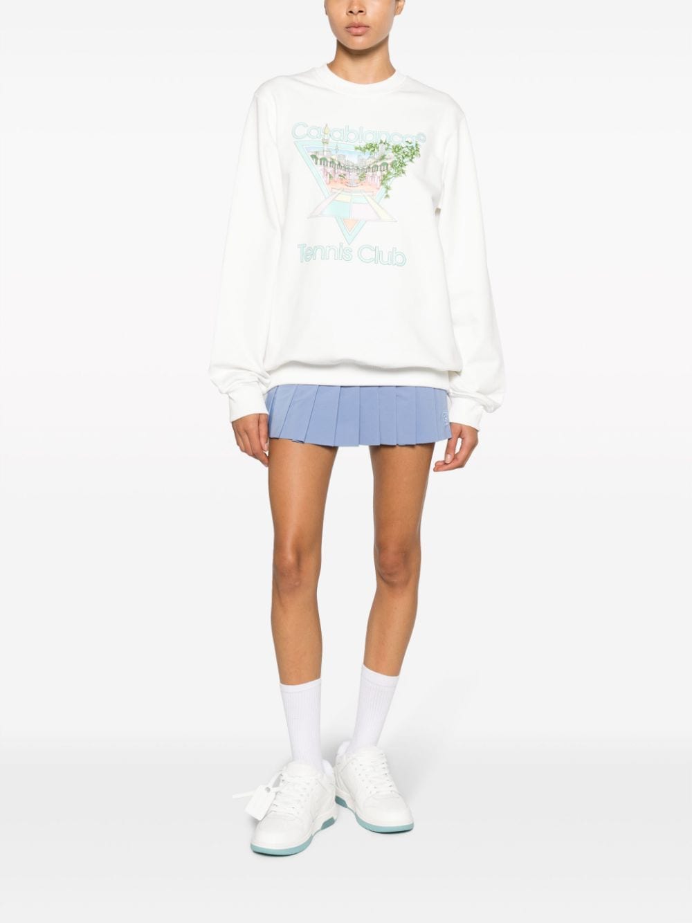 Casablanca White Sweaters for Women - Soft & Cozy Knit Pullover - Perfect for Winter & Fall Fashion