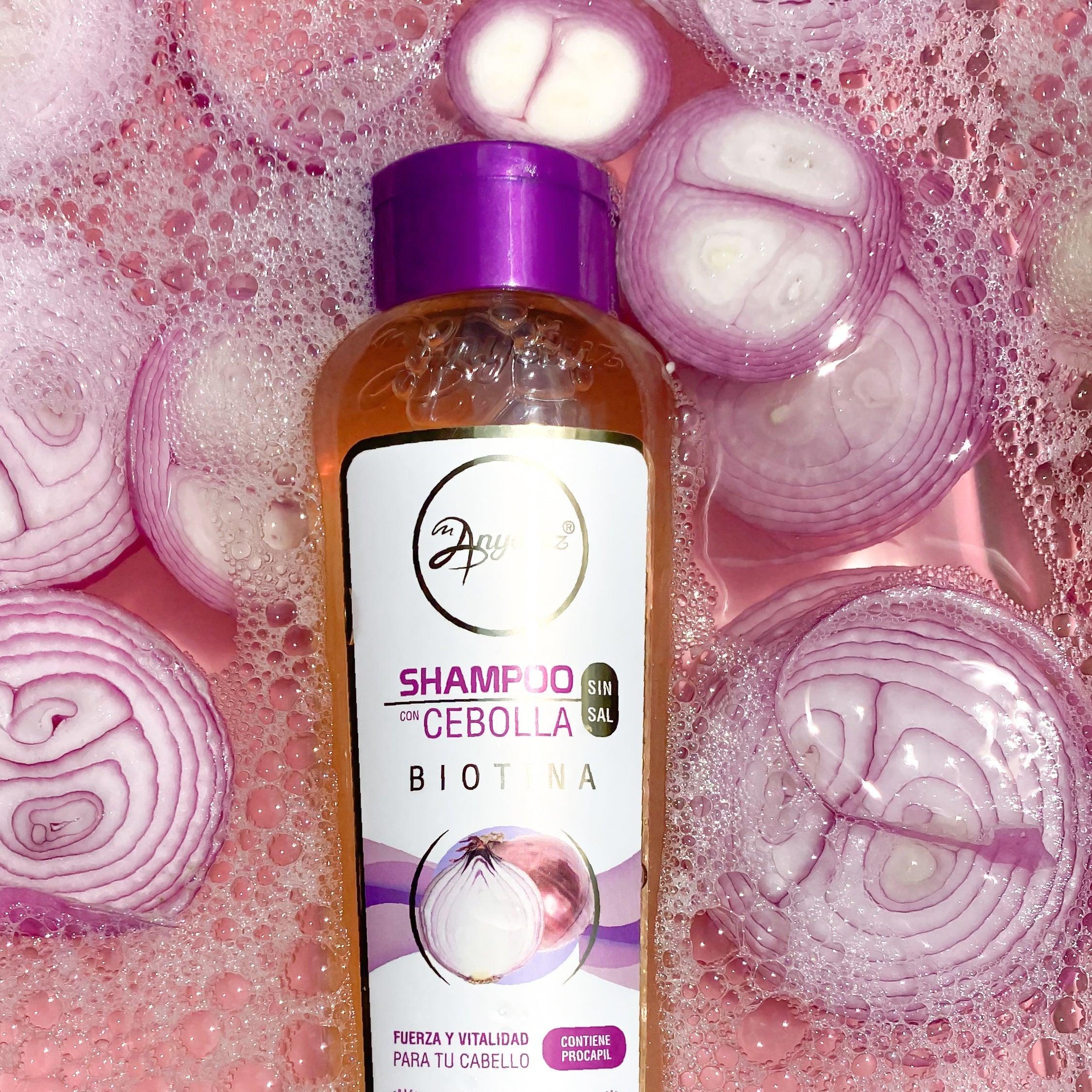 Anyeluz Onion Shampoo for Hair Growth & Scalp Care - Natural & Organic Hair Treatment for Thicker, Healthier Hair - Perfect for Daily Use at Home & Salon