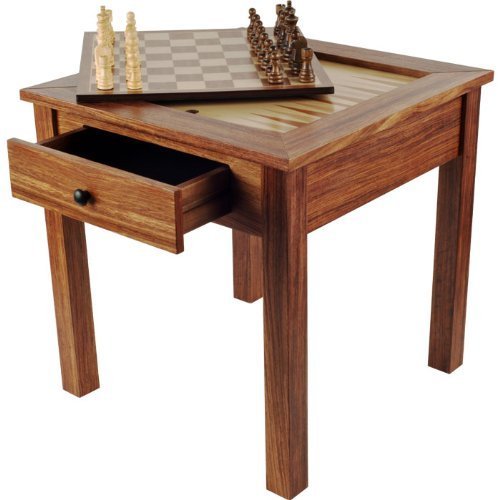 Premium Wooden 3-in1 Chess, Checkers & Backgammon Game Table Set with Bonus Playing Cards - Classic Board Games for Family Game Nights, Parties & Indoor Entertainment