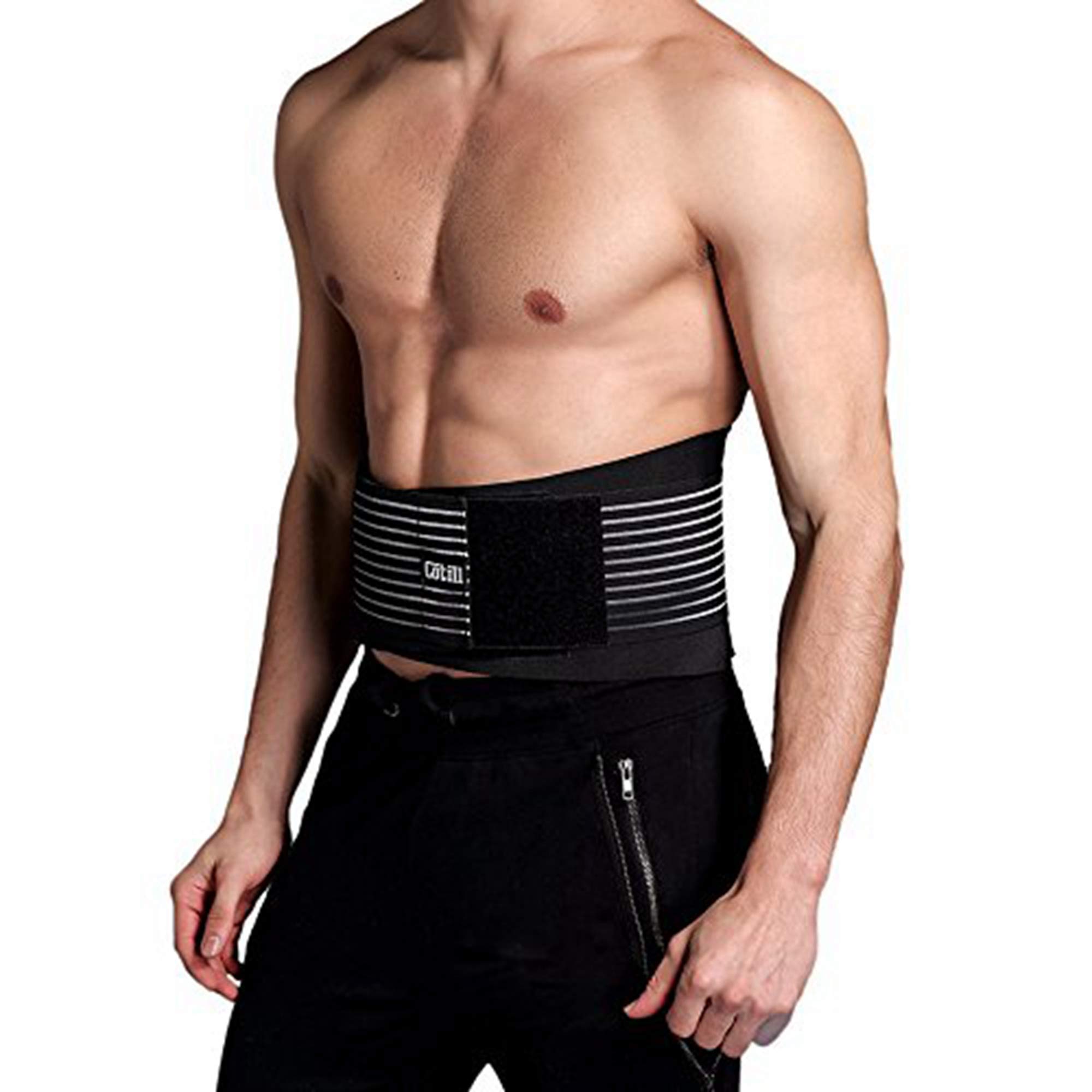 Cotill Lower Back Support Belt for Men & Women - Adjustable Lumbar Brace for Pain Relief, Sciatica, Herniated Disc & Injury Prevention - Breathable Mesh Back Support with Dual Straps (L/XL) - Ideal for Office Work, Driving, Weightlifting & Post-Surgery Recovery