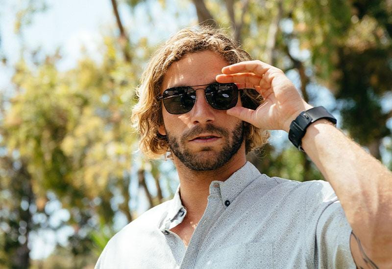 Mount Evans Sunglasses - Polarized Black/Smoke Lens for UV Protection & Outdoor Activities - Perfect for Driving, Hiking, and Beach Vacations