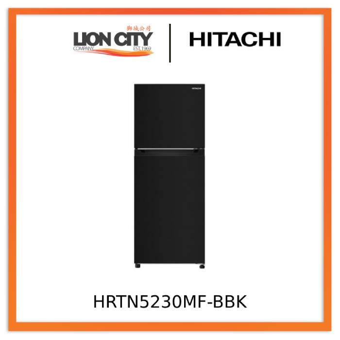 Hitachi HRTN5230M BBKSG/XSG 2-Door Inverter Compressor Refrigerator - 212L Capacity, Energy Efficient, Frost Free | Perfect for Apartments, Small Kitchens & Dorm Rooms