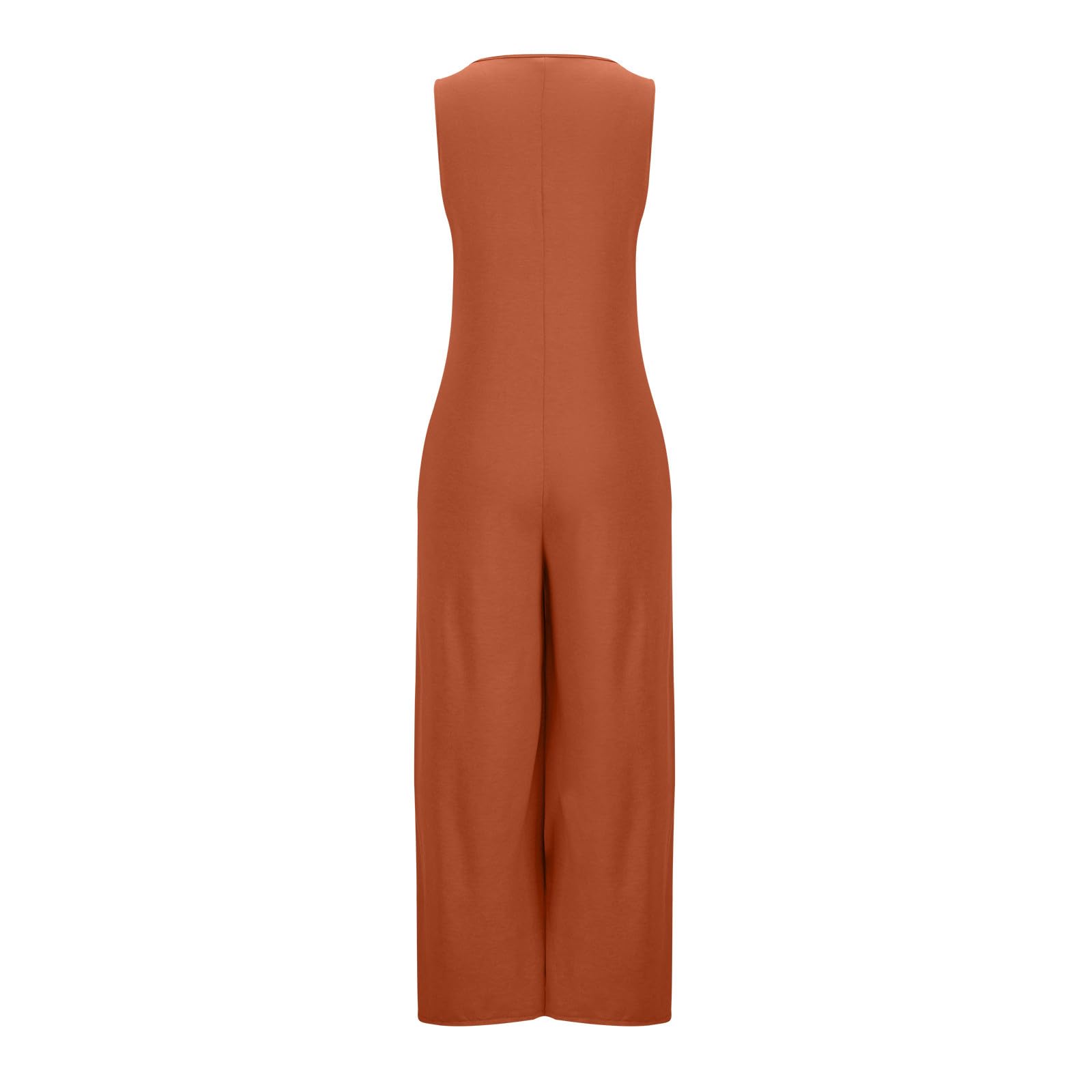 Women's Oversized Rompers - Sleeveless Loose Jumpsuit with Pockets for Summer Casual Wear