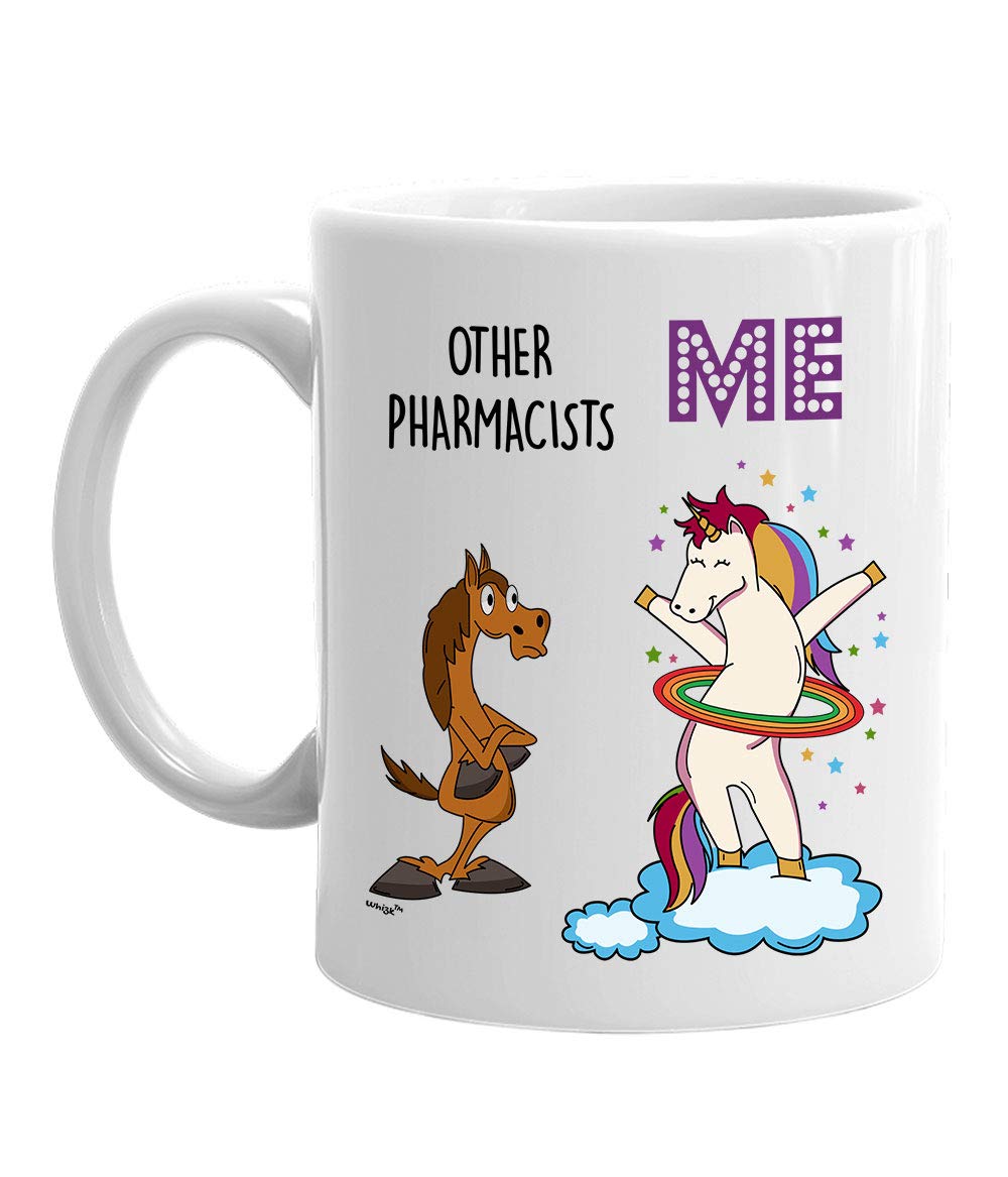 Funny Unicorn Pharmacist Mug - 11oz & 15oz Coffee Tea Cup for Pharmacy Graduation, Retirement, Birthday Gifts | Perfect for Women, Men, Mom, Dad | Great for Office Use, Home Coffee Breaks & Gift Giving Occasions