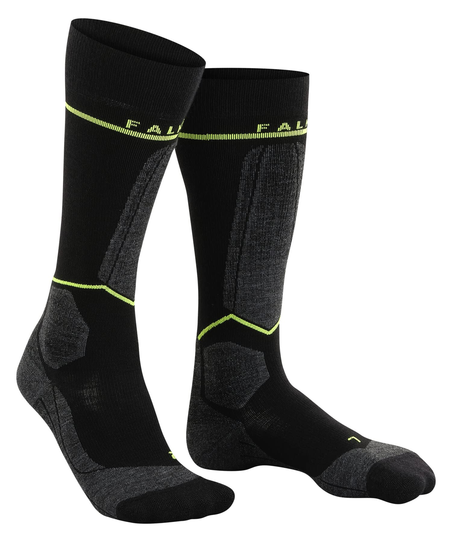 FALKE Men's SK Energizing Merino Wool Compression Ski Socks - 1 Pair for Warmth & Performance - Perfect for Skiing, Snowboarding & Winter Sports