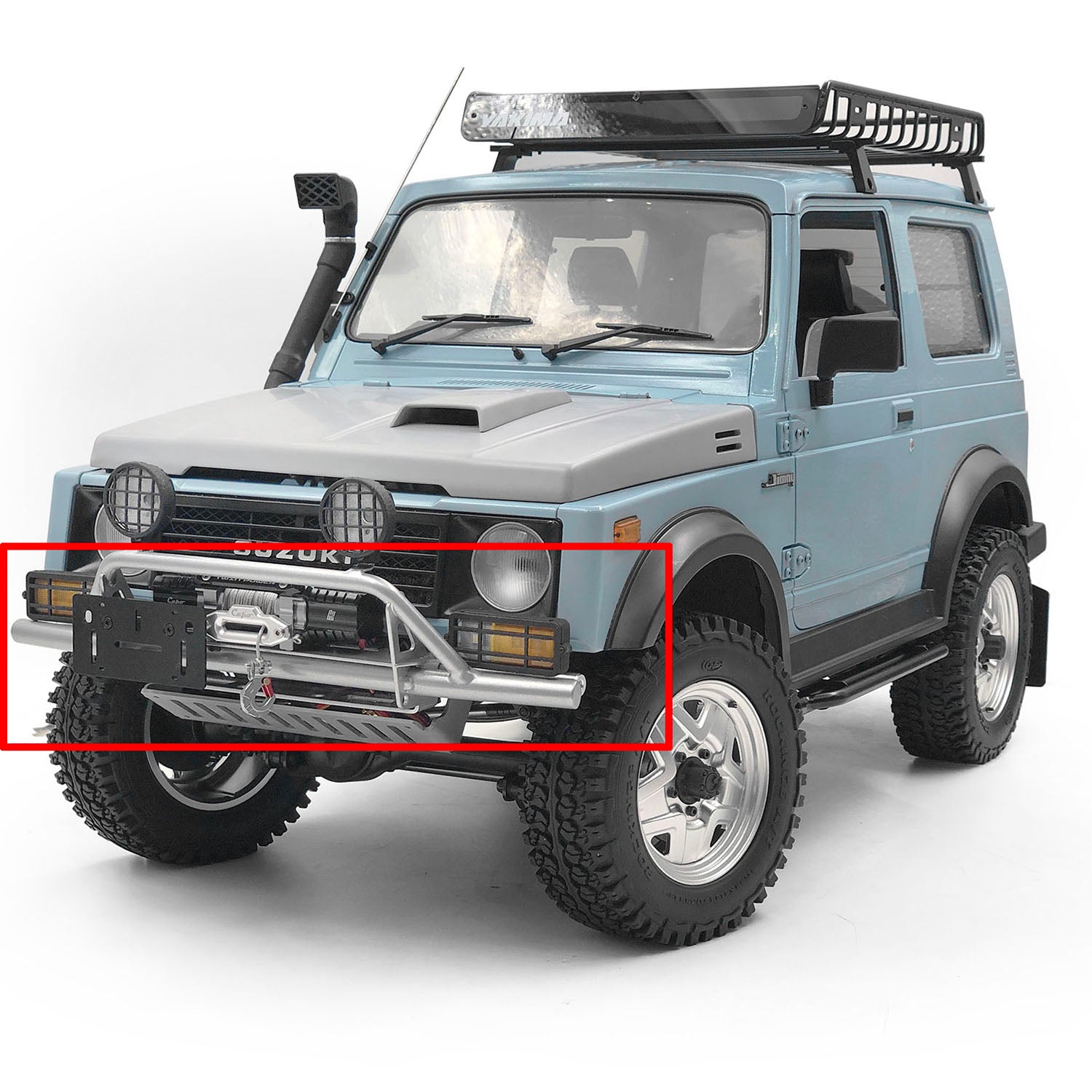 1/6 Scale Capo Sixer1 RC Off-Road Crawler Car Front Bumper Metal Tube Replacement Part - DIY Upgrade for Remote Control Model Cars | Perfect for Crawling, Rock Racing & Outdoor Adventure Scenes