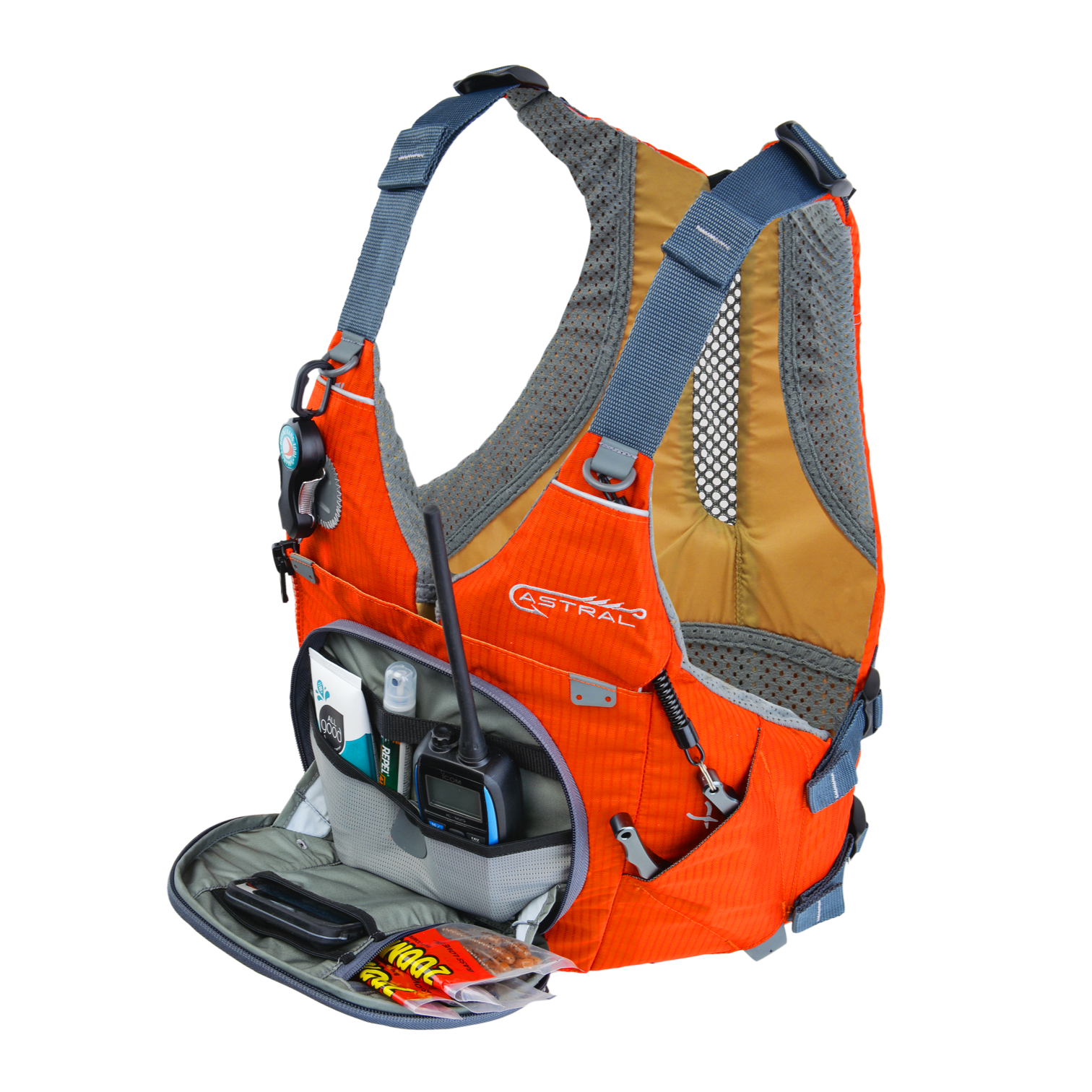 Astral Sturgeon Thin Back Fishing Life Jacket PFD - Lightweight & Comfortable for Kayaking, Boating & Water Sports - US Coast Guard Approved Safety Gear