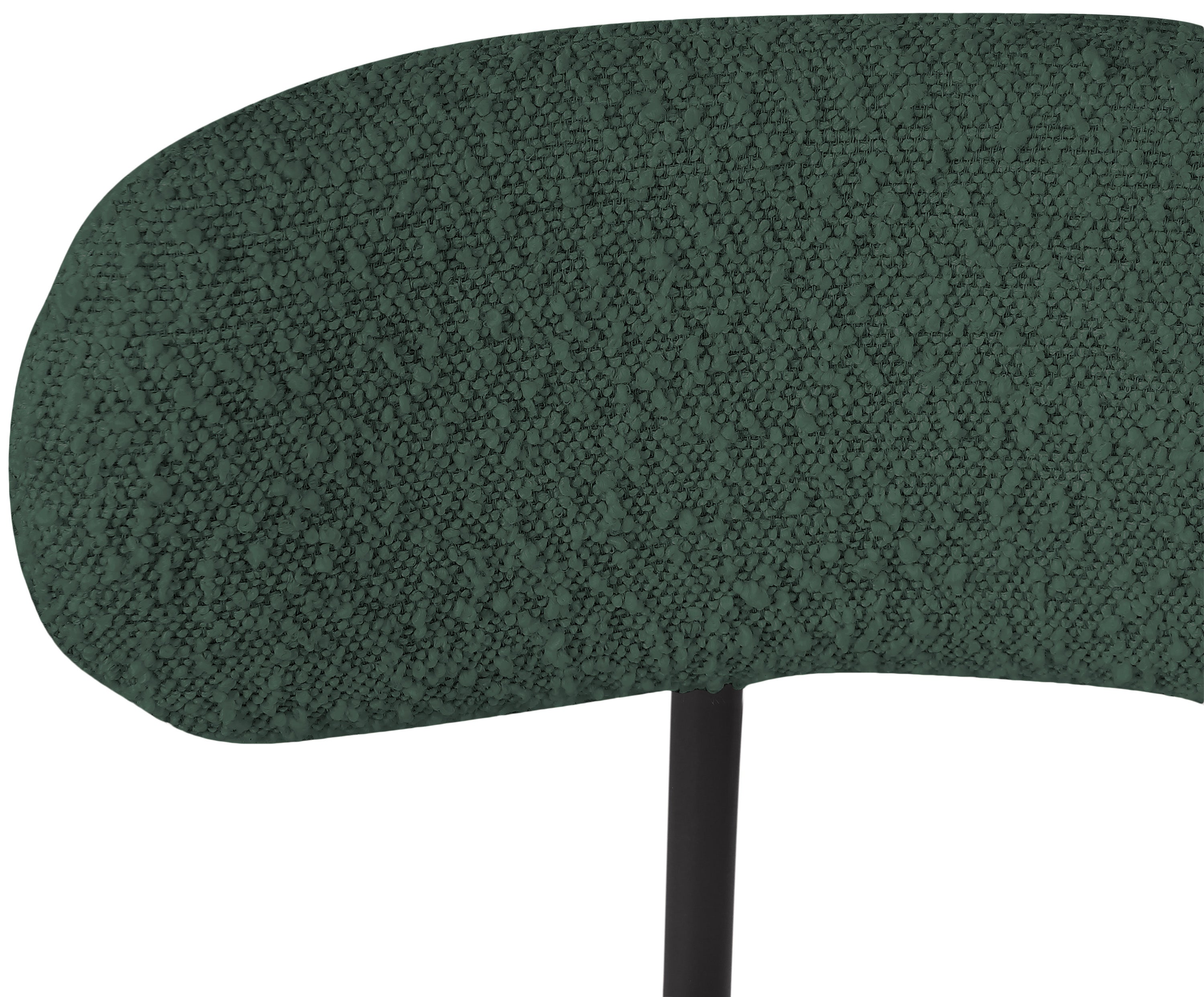 Beacon Boucle Fabric Stool - Modern Round Accent Chair with Soft Textured Upholstery for Living Room, Bedroom & Office Decor