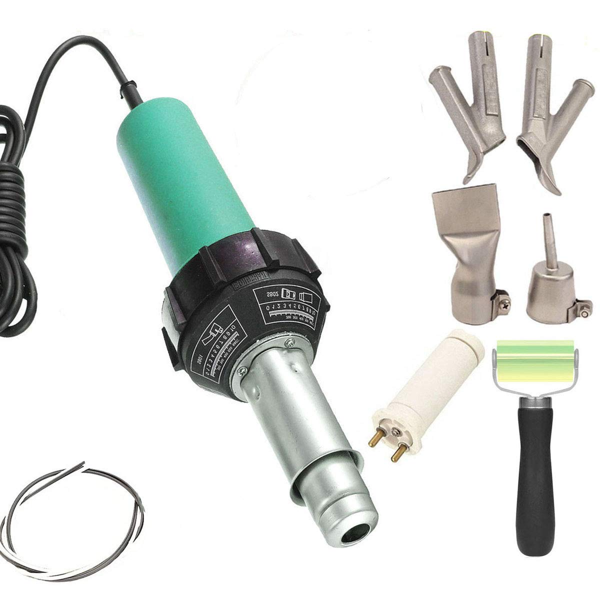 Beyondlife 1600W Hot Air Welder Gun - PVC Vinyl Plastic Welding Tool with Adjustable Temperature for DIY Repairs, Crafts & Automotive Projects