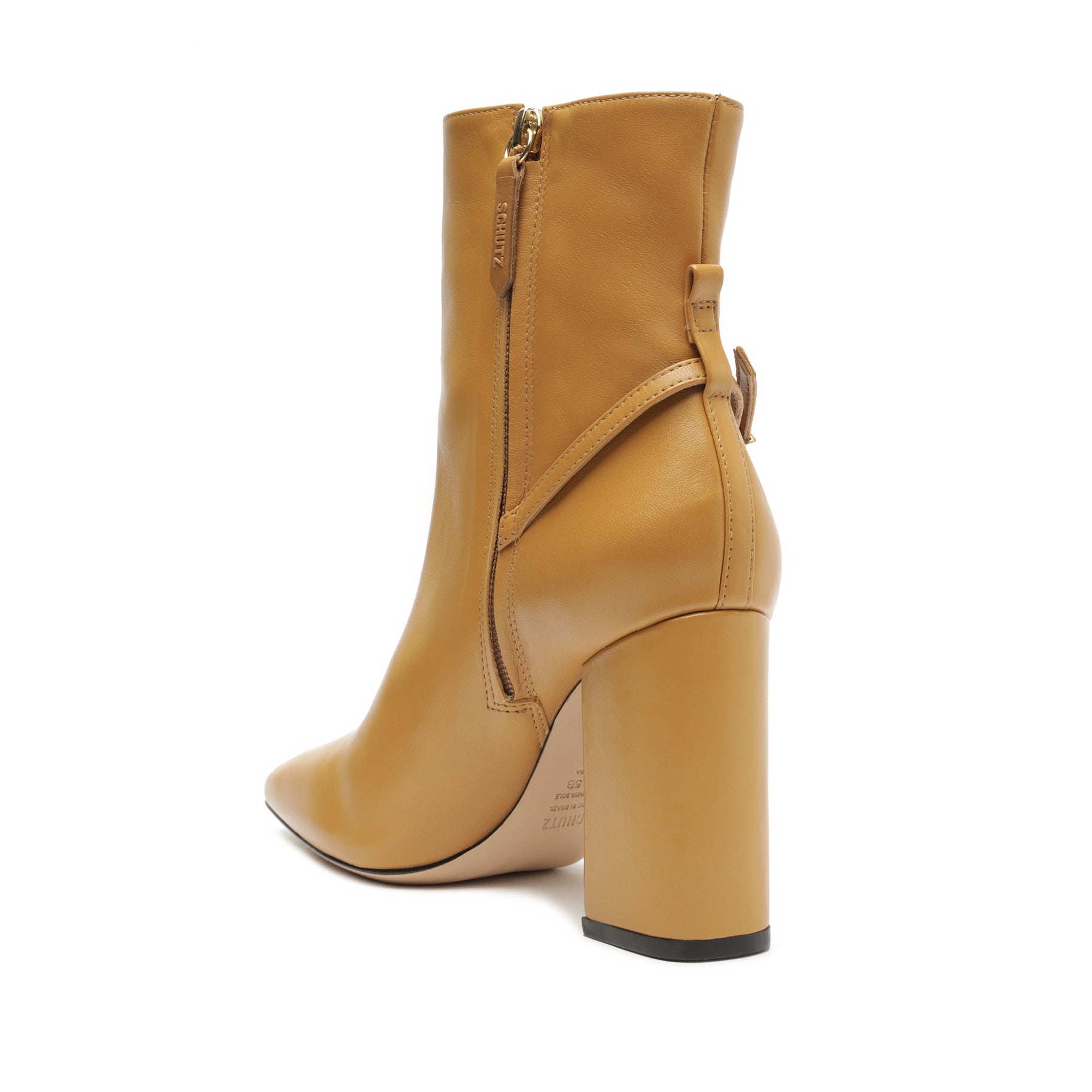 Christine Nappa Leather Bootie Women's Ankle Boots - Stylish & Comfortable Low Heel Booties for Fall & Winter | Perfect for Office, Dating & Casual Outfits