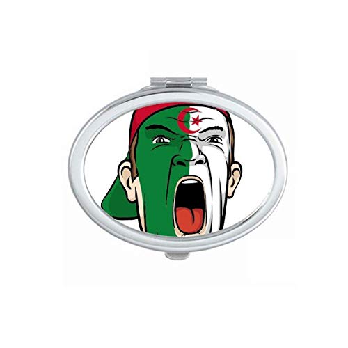 DIYthinker Algeria Facial Makeup Screaming Cap Mirror - Portable Foldable Double-Sided Hand Mirror for Makeup, Travel & Cosmetics (Ideal for Home, Salon & On-the-Go Use)