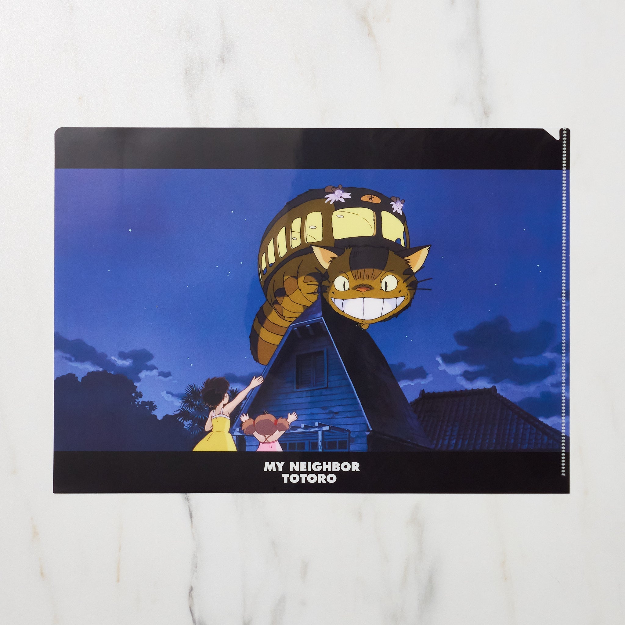 Studio Ghibli My Neighbor Totoro Scenes A4 Clear File Folder - Anime Collectible for School, Office & Home Organization | Perfect for Documents, Artwork & Stationery Storage