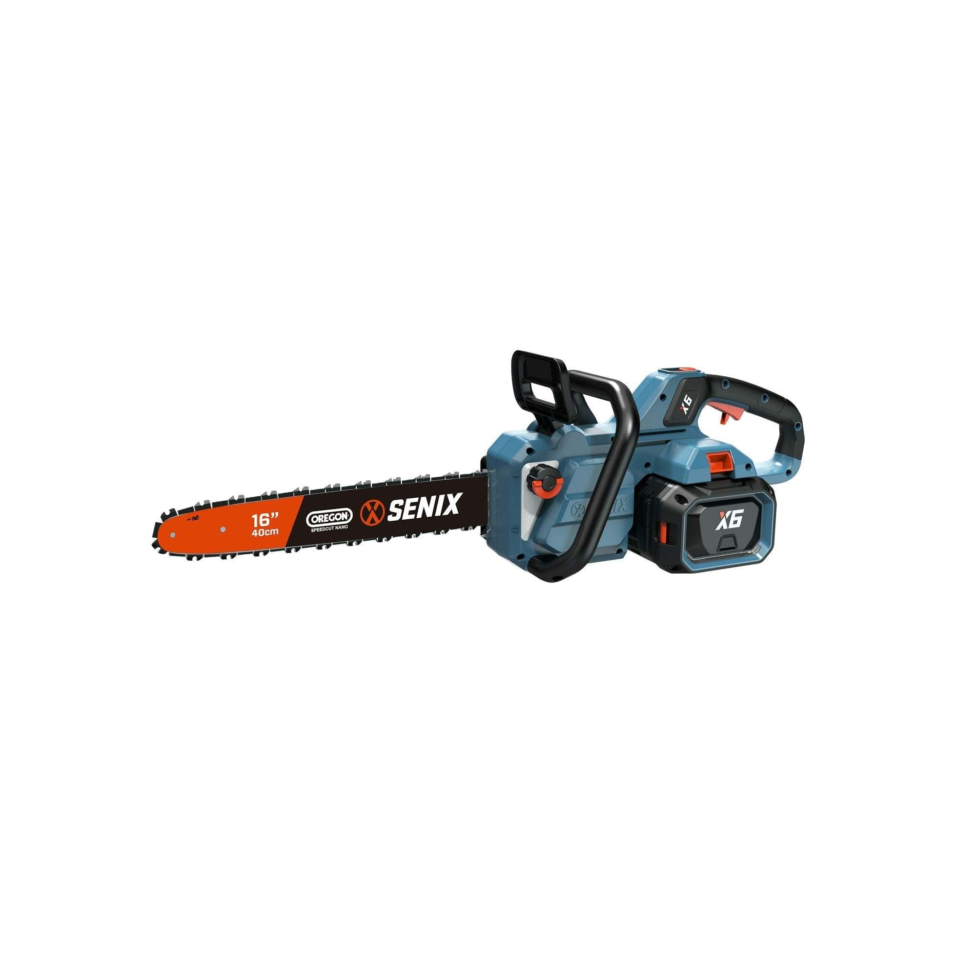 60V Max 16-Inch Brushless Cordless Chainsaw with 4.0Ah Battery & Charger - X6 Electric Chainsaw for Tree Trimming, Yard Cleanup & Wood Cutting