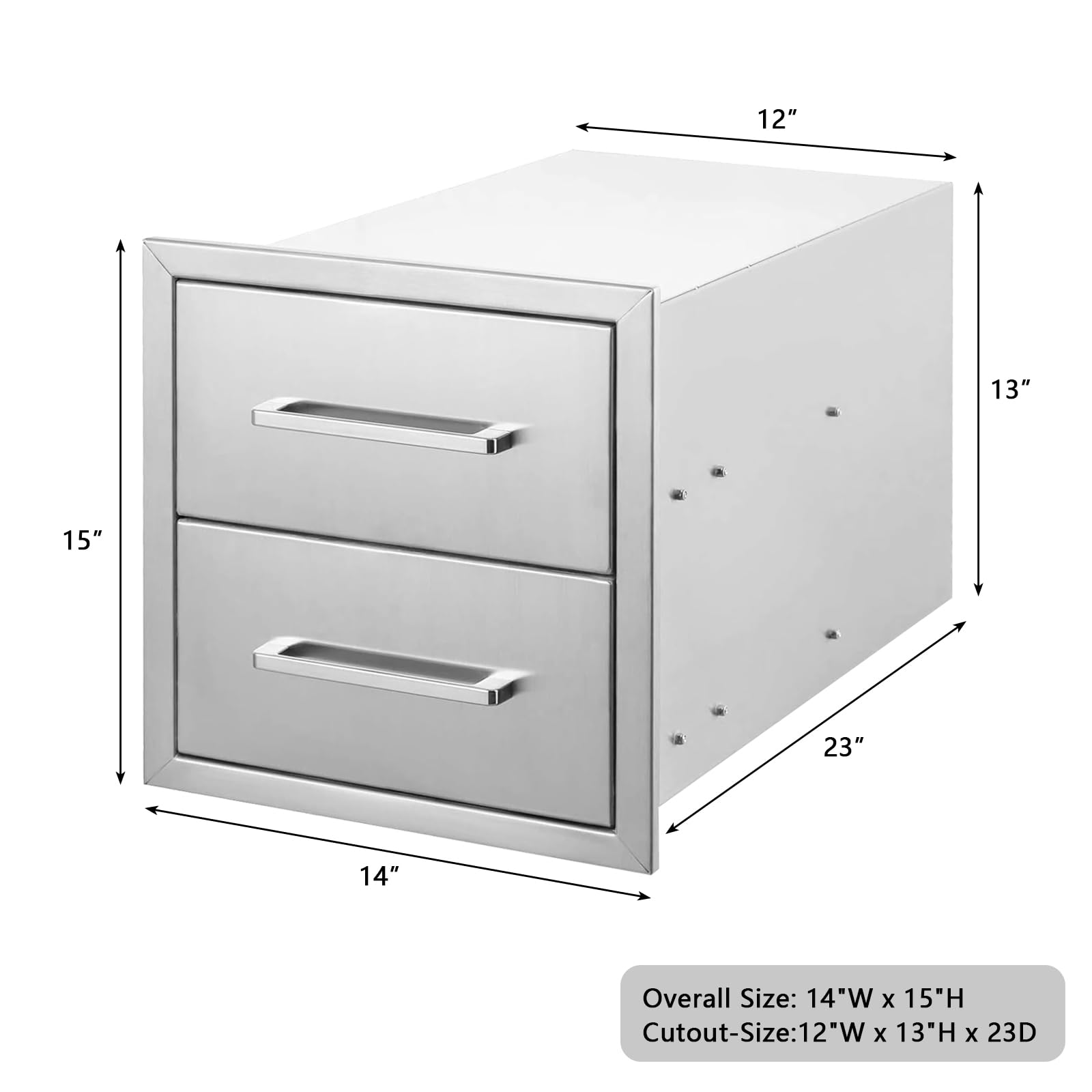 Stainless Steel Outdoor Kitchen Drawers - 14