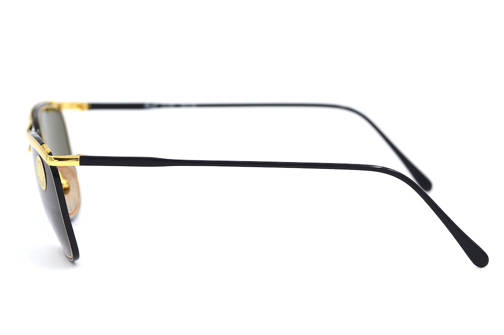 Persol Dilke Black Sunglasses for Men - Polarized UV Protection - Classic Aviator Style for Driving, Travel & Outdoor Activities