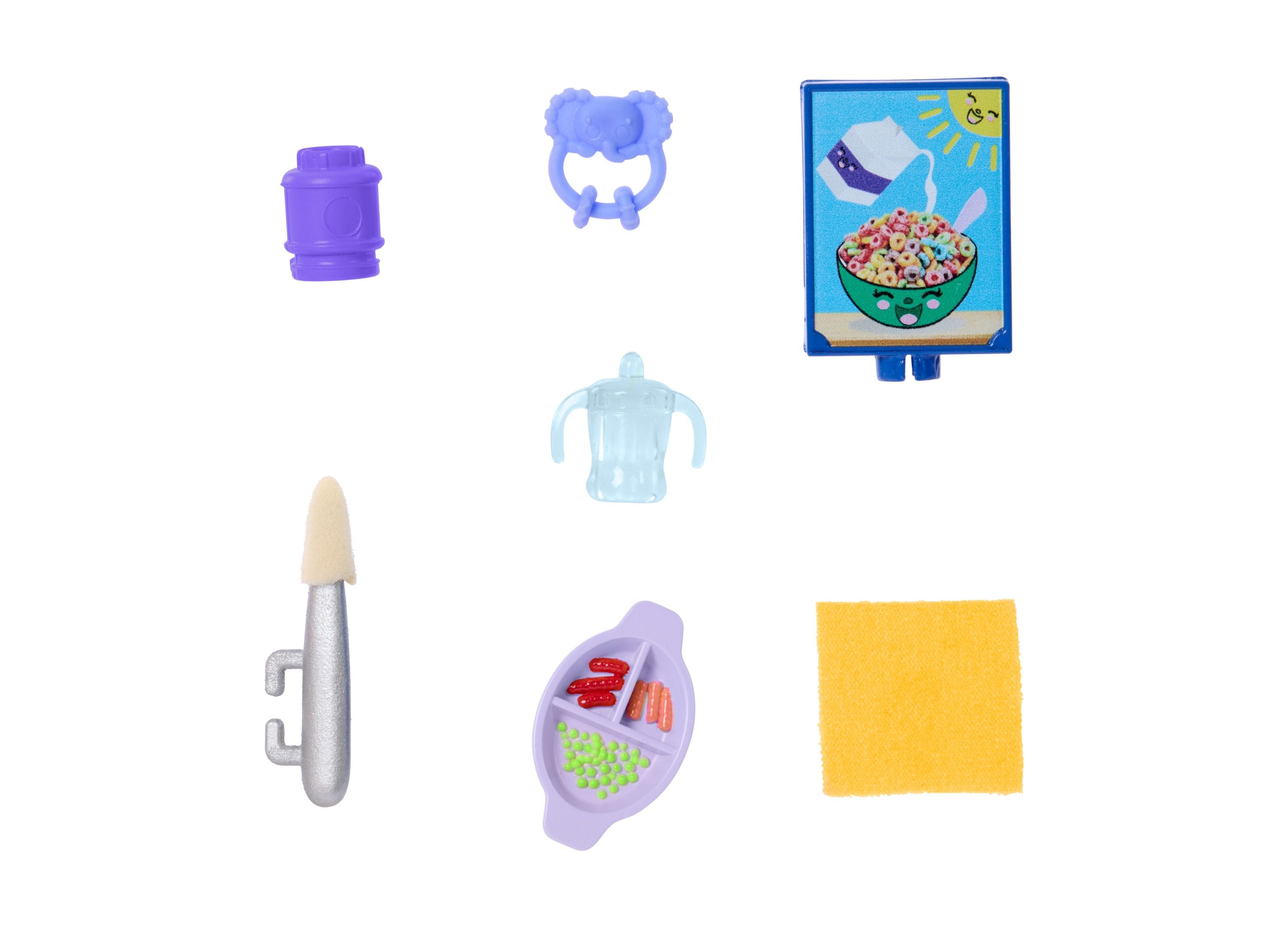 Barbie Skipper Babysitters Inc. Mealtime Fun Play Set with 10 Accessories - Interactive Doll Playset for Kids | Perfect for Pretend Play, Role-Playing & Creative Storytelling