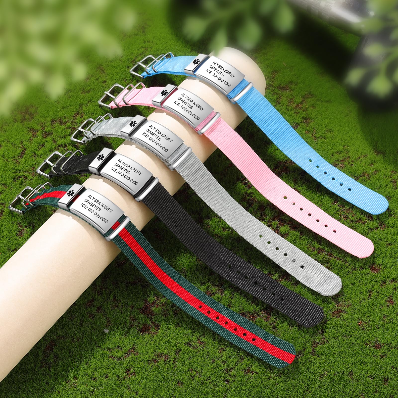 Custom Engraved Medical Alert ID Bracelet for Men - Stainless Steel Emergency Medical ID Bangle - Perfect for Allergies, Diabetes & Emergency Contact Info - Ideal for Daily Wear & Outdoor Activities