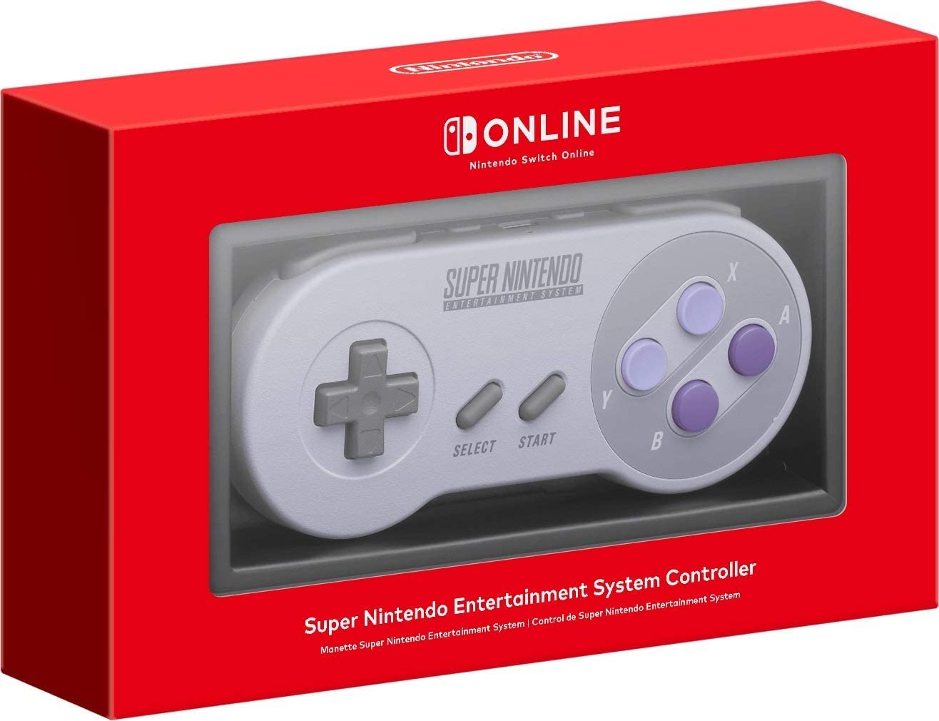 Original SNES Controller for Nintendo Switch Online - Retro Gaming Accessory for Classic Nintendo Games on Switch, Perfect for Super Mario, Zelda & More