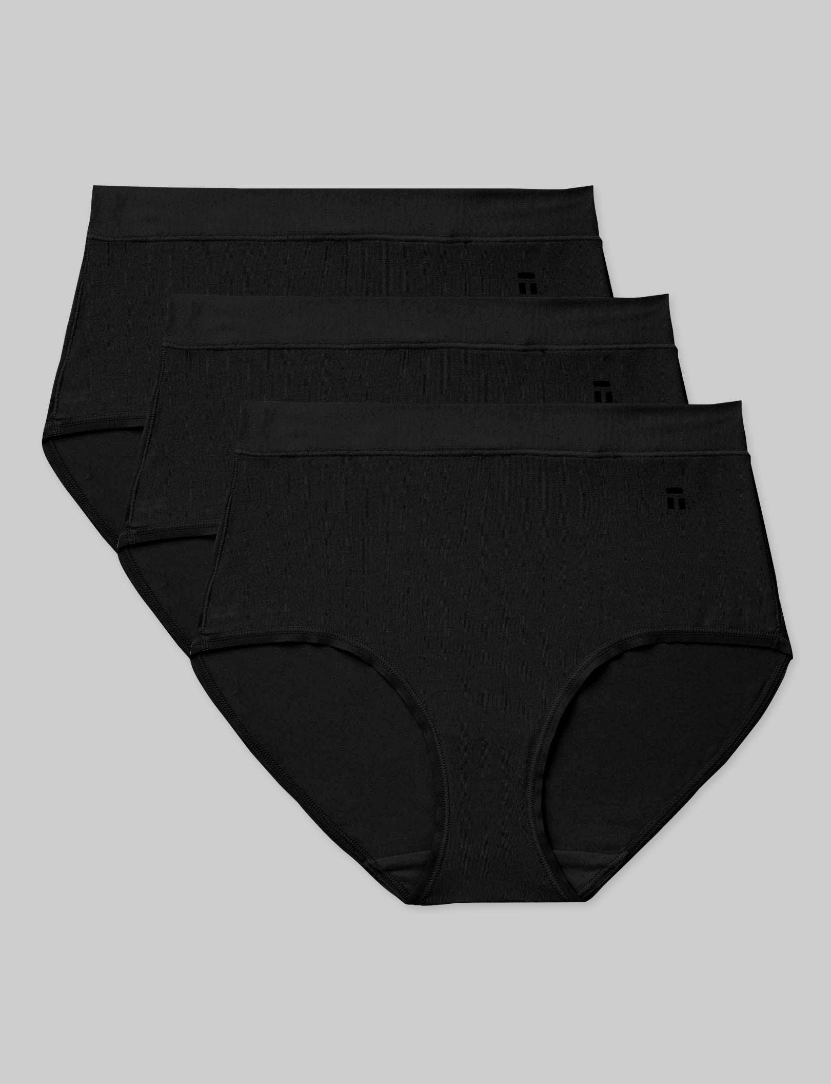 Women's Breathable Cotton High Rise Brief Underwear (3 Pack) - Soft & Comfortable for Everyday Wear, Workout & Sleep