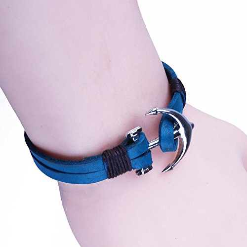 Gemini Genuine Leather & Stainless Steel Bracelet for Men & Women - Adjustable Unisex Wristband for Valentine's Day, Anniversary, Birthday Gifts - Perfect for Casual Wear, Date Night & Special Occasions