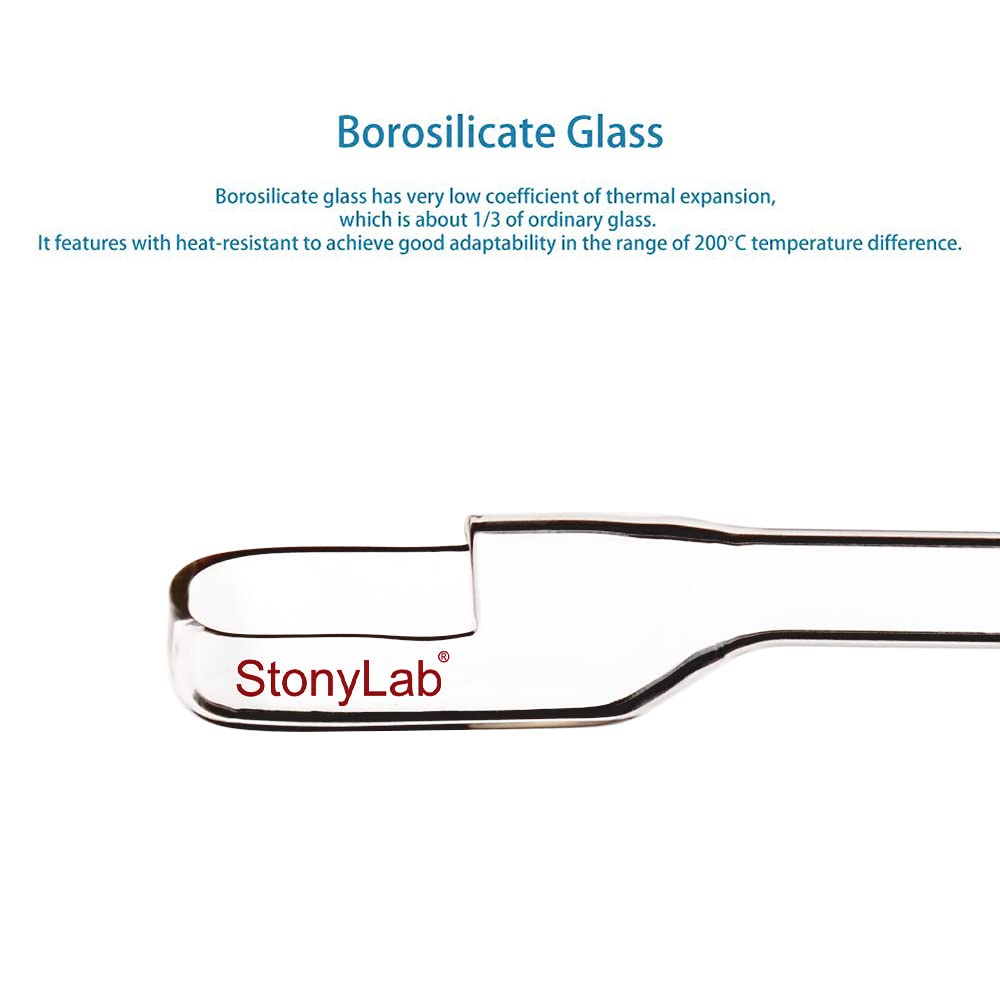 Stonylab Borosilicate Glass Weighing Funnel with Pouring Neck - Premium Lab Funnel for Precise Sample Transfer & Chemical Measurement | Ideal for Laboratory Research, Chemistry Experiments & Scientific Applications