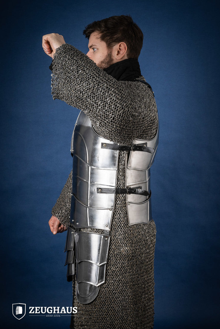 Champion Polished Cuirass Armor - Medieval Knight Costume, LARP Gear & Cosplay Accessory for Renaissance Fairs, Theater Performances and Historical Reenactments