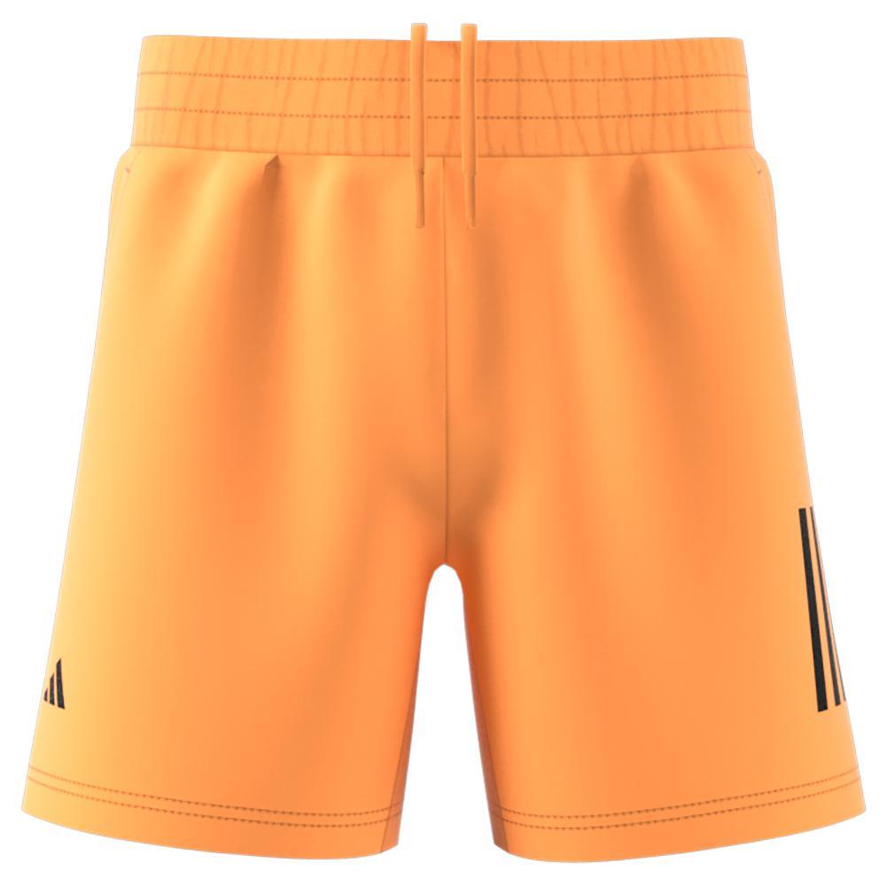 Boys' Club 3 Stripe Tennis Shorts - Hazy Orange | Athletic Shorts for Kids | Perfect for Tennis, Running & Casual Wear