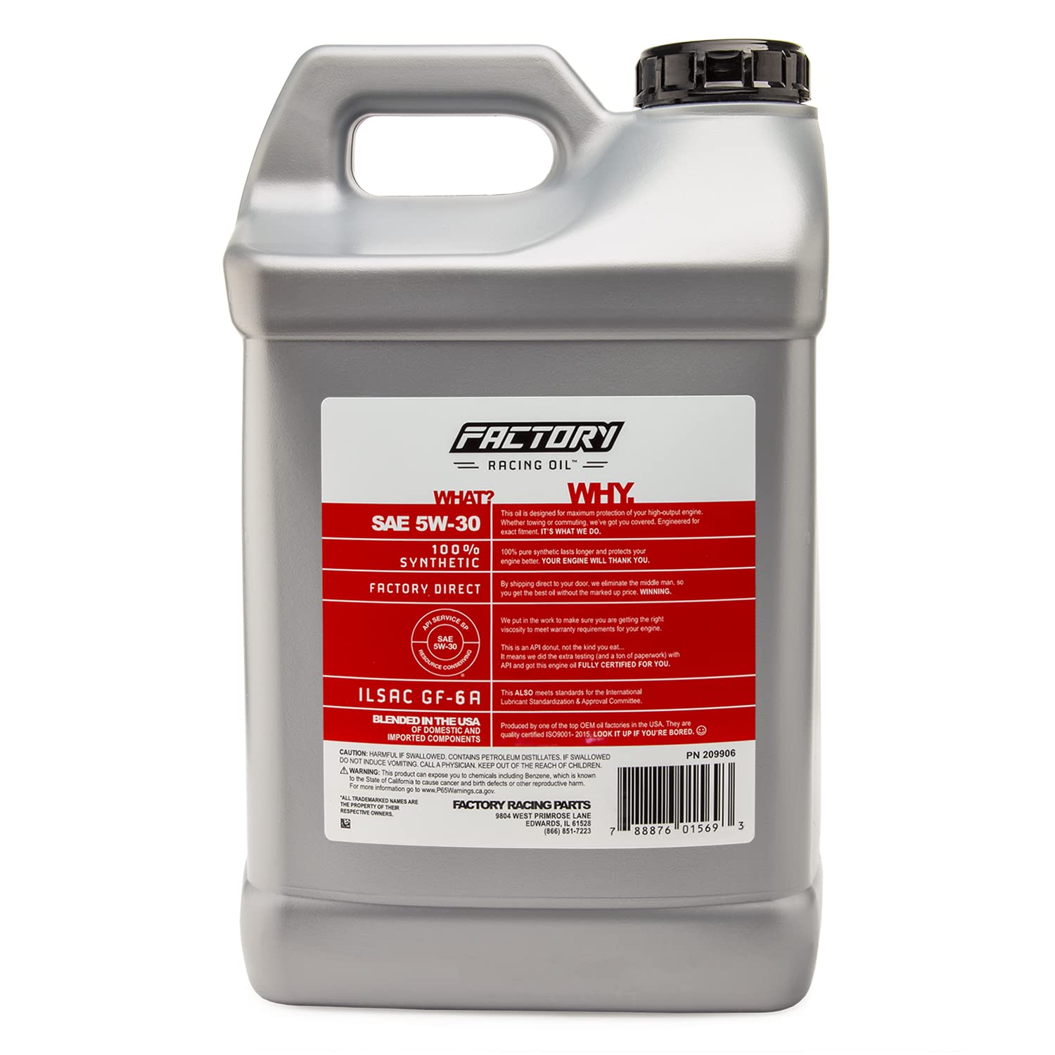 Premium SAE 5W-30 Full Synthetic Engine Oil for Trucks & SUVs - API SP ILSAC GF-6A Certified - 5 Gallon (2x2.5 Gal) - Ideal for High-Performance Engines, Heavy-Duty Towing & Extreme Weather Conditions