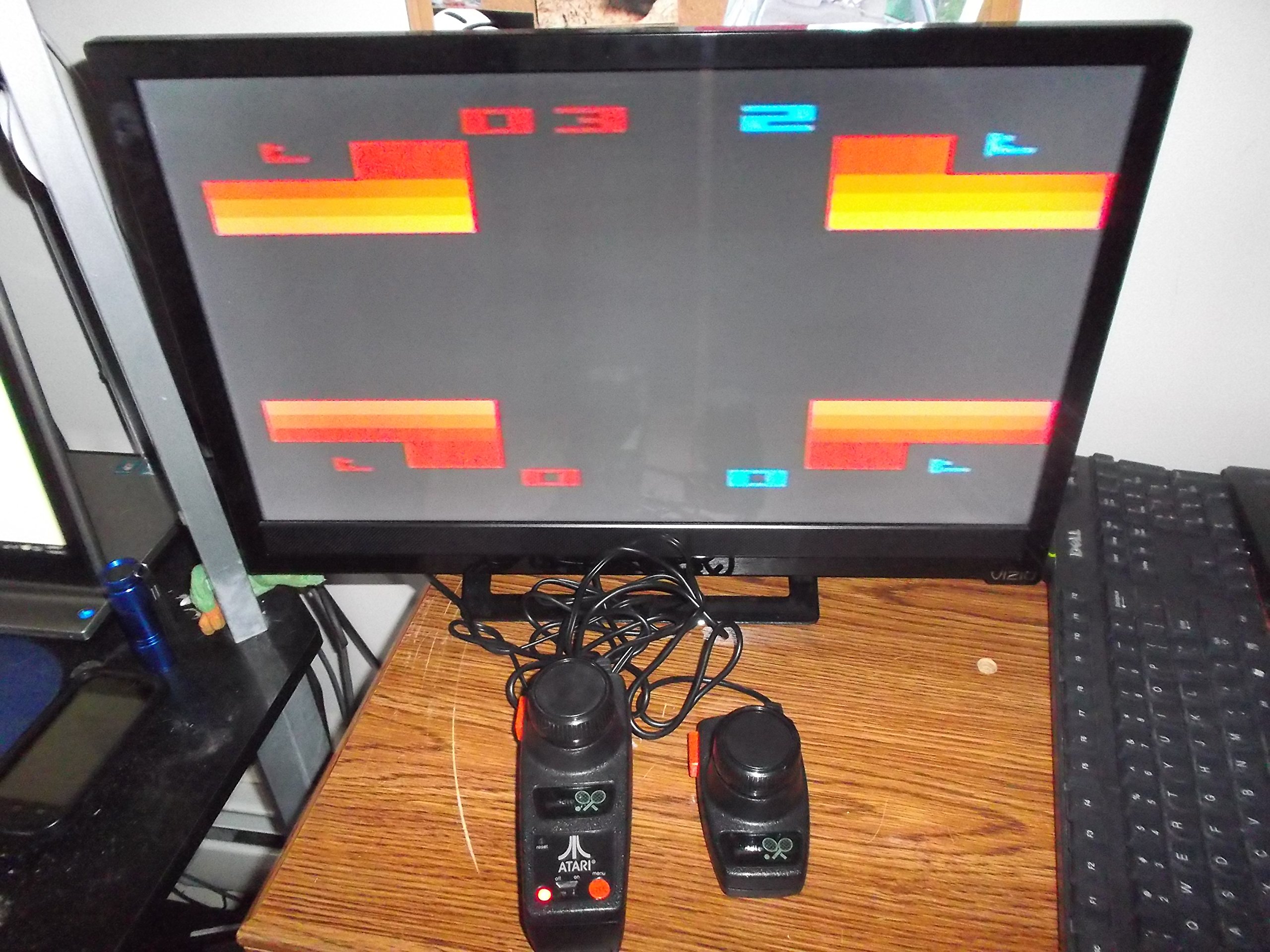 Atari 2-Player Paddle Controller with 13 Classic Arcade Games - Retro Gaming Console for Atari 2600 & Flashback - Perfect for Family Game Nights & Vintage Gaming Enthusiasts