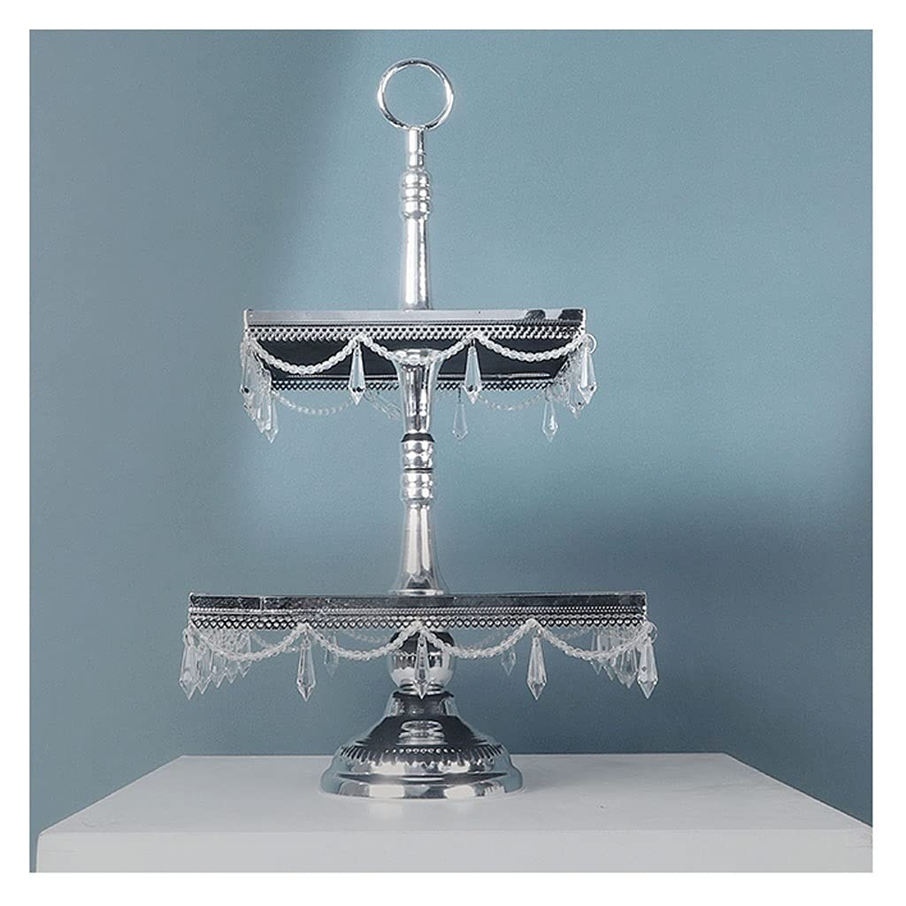 Luxury Crystal Cake Stand - Elegant Dessert Display for Cupcakes, Pastries & Candy - Perfect for Weddings, Birthdays & Party Decorations - High-End Light Luxury Table Centerpiece