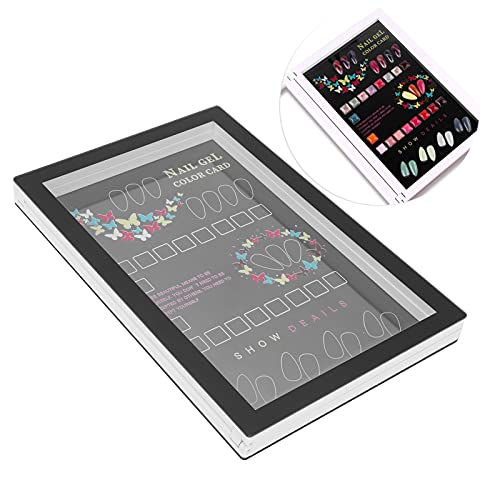 36 Colors Nail Polish Display Book - Lightweight Portable Nail Art Color Card Organizer for Salon & Home Use - Perfect for Nail Technicians, DIY Enthusiasts & Gift Giving