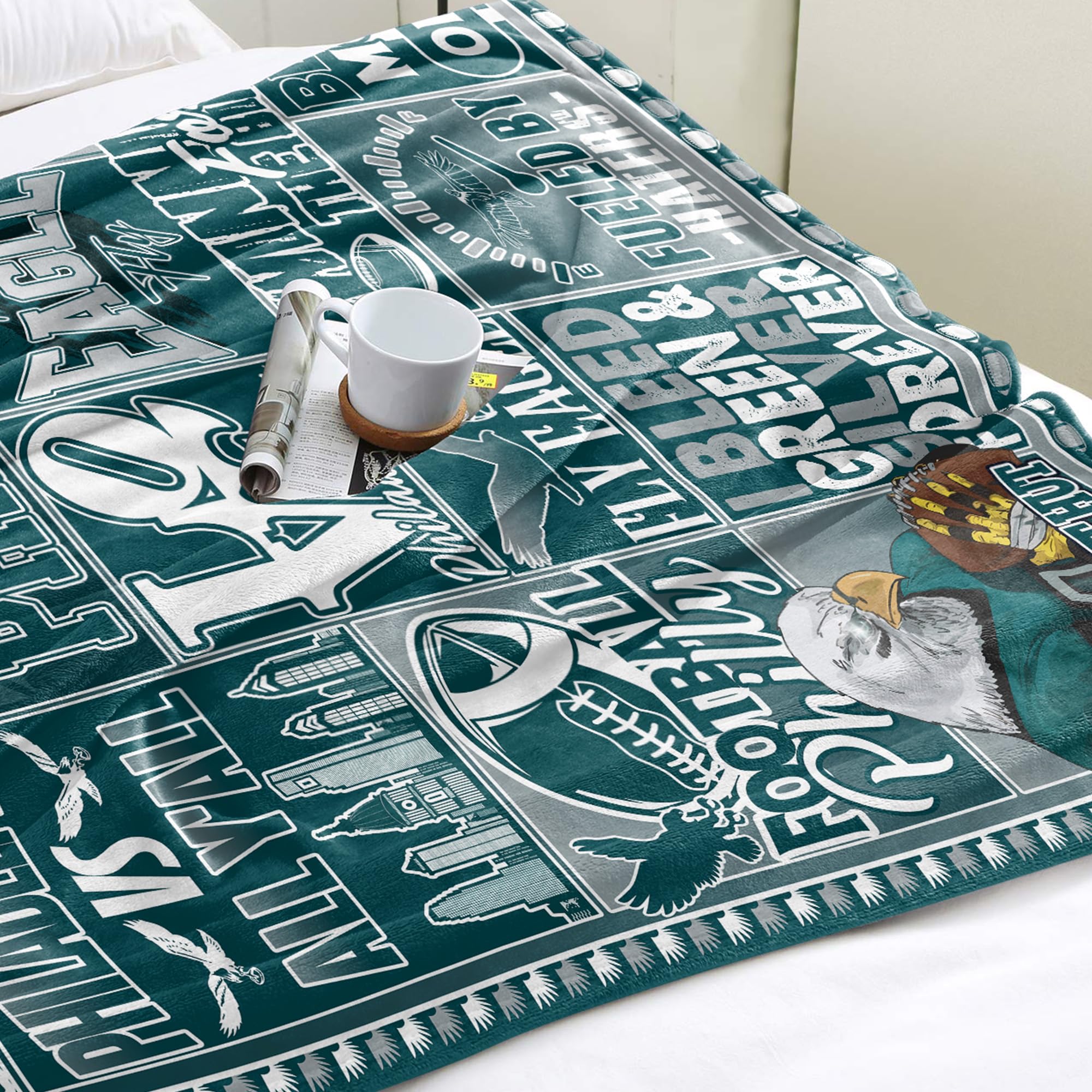 Football Flannel Blanket 80