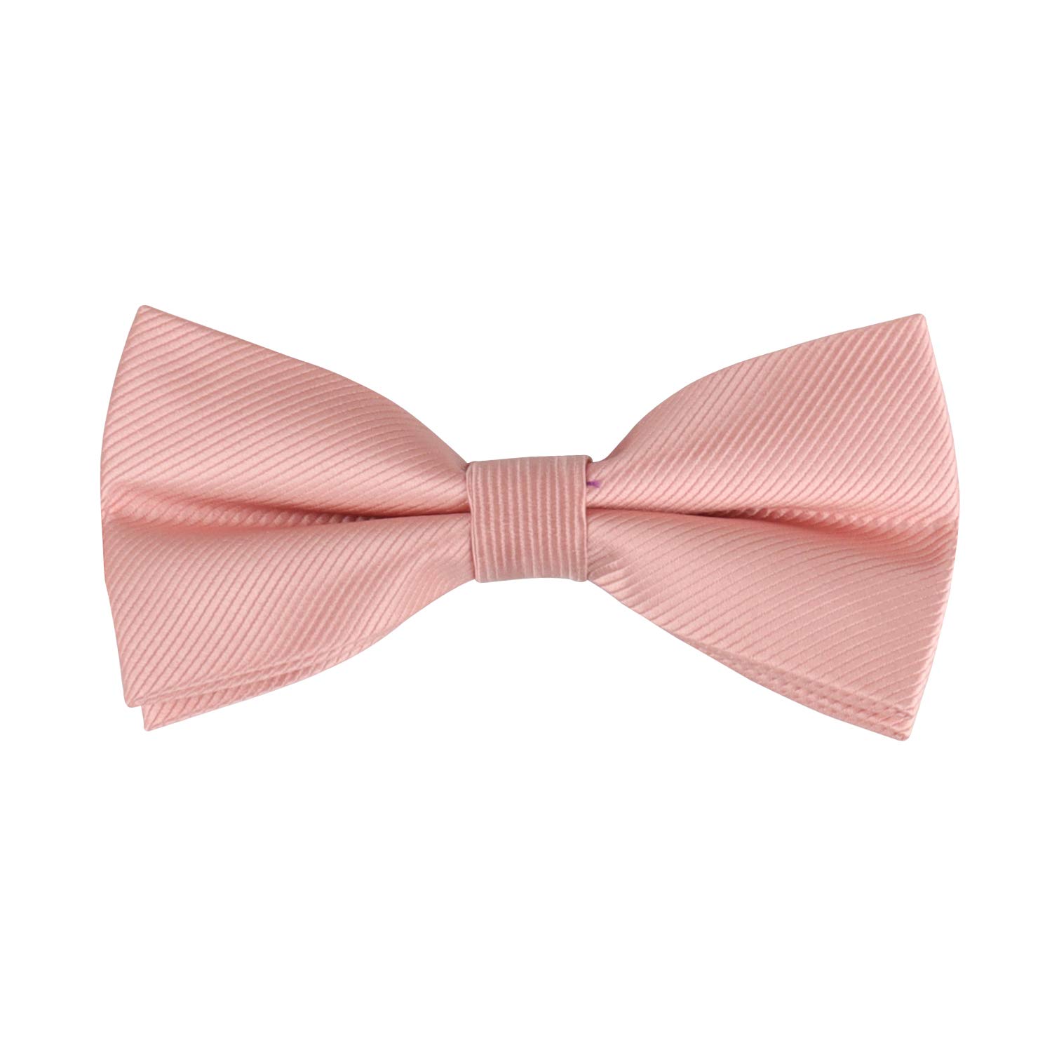 Rose Gold Pink Skinny Ties & Bowties Set for Men | Elegant Wedding Groomsmen Accessories with Pocket Square & Necktie – Perfect for Formal Events, Prom & Business Occasions