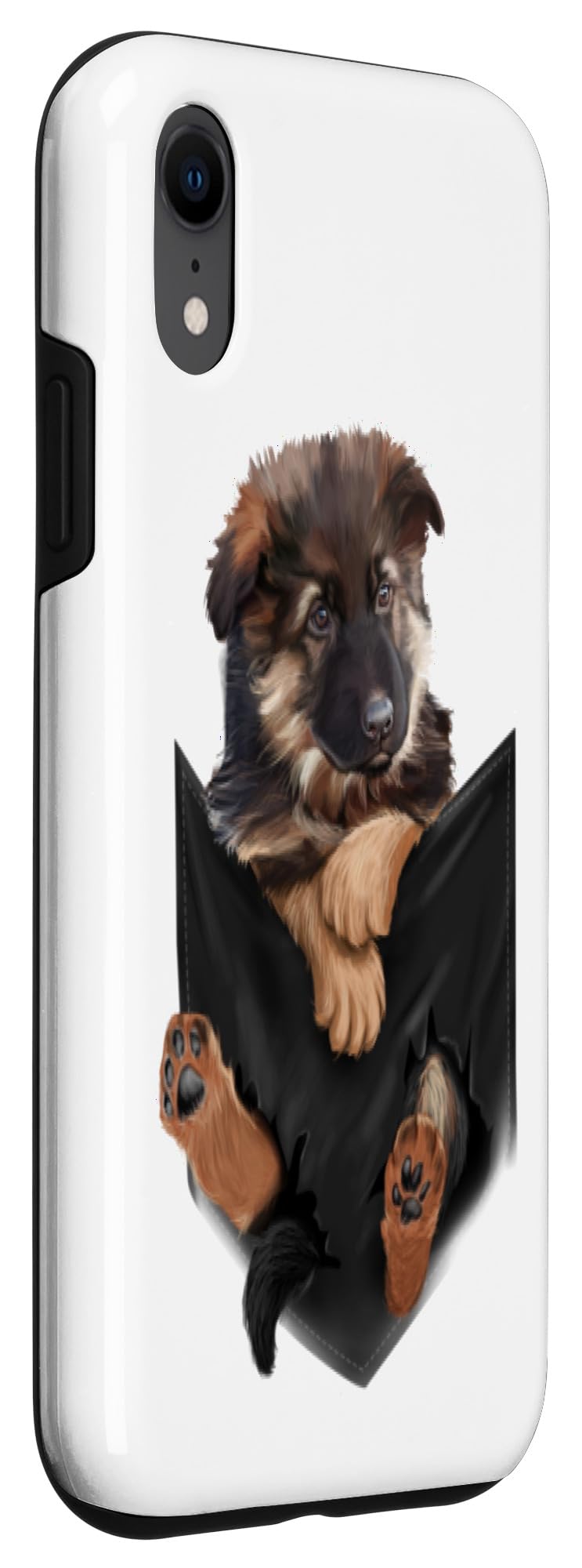 iPhone XR Case - German Shepherd Dog Brown Puppy Design | Protective Phone Cover for iPhone XR | Perfect Gift for Dog Lovers & Pet Owners | Home, Office, Travel Use