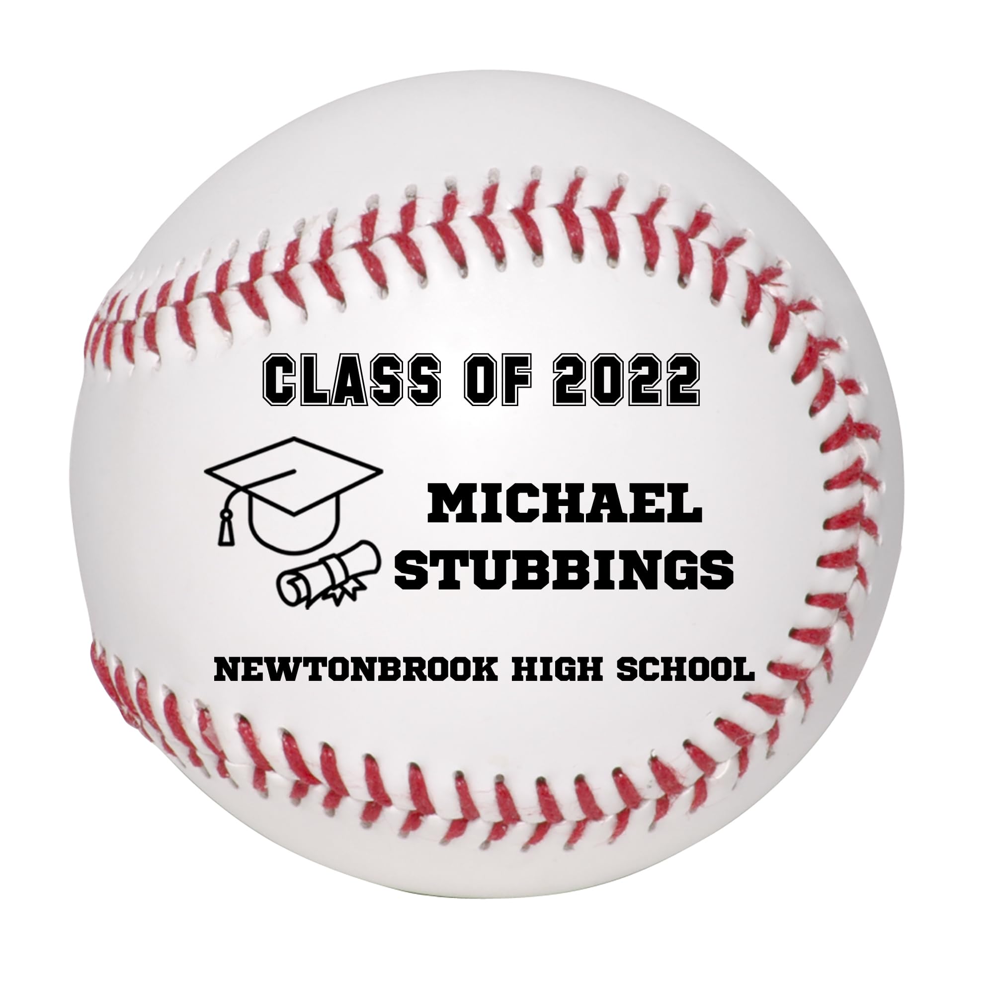 Custom Personalized 2025 Graduation Baseball - High School Graduation Gift for Boys & Girls - Class of 2025 Commemorative Keepsake - Perfect for Graduation Parties, School Events & Memory Collections