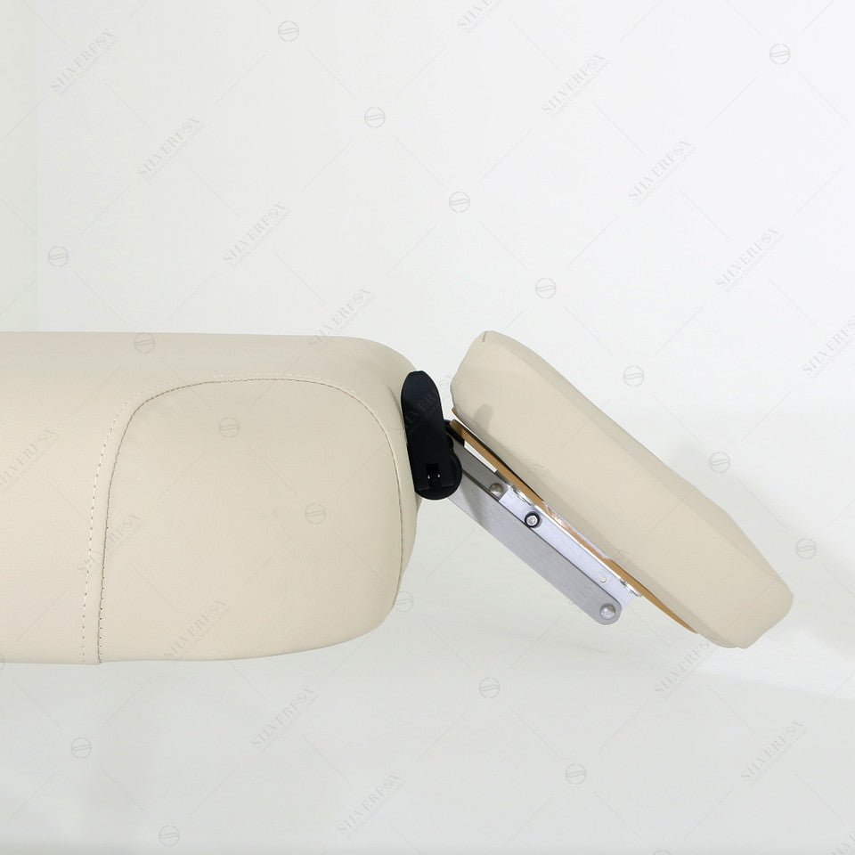 SilverFox 3 Motors 4-Section Professional Electric Massage Table 2274B with Wireless Hand Controller - Cream & Black - Perfect for Chiropractic Clinics, Spa Salons and Home Massage Therapy
