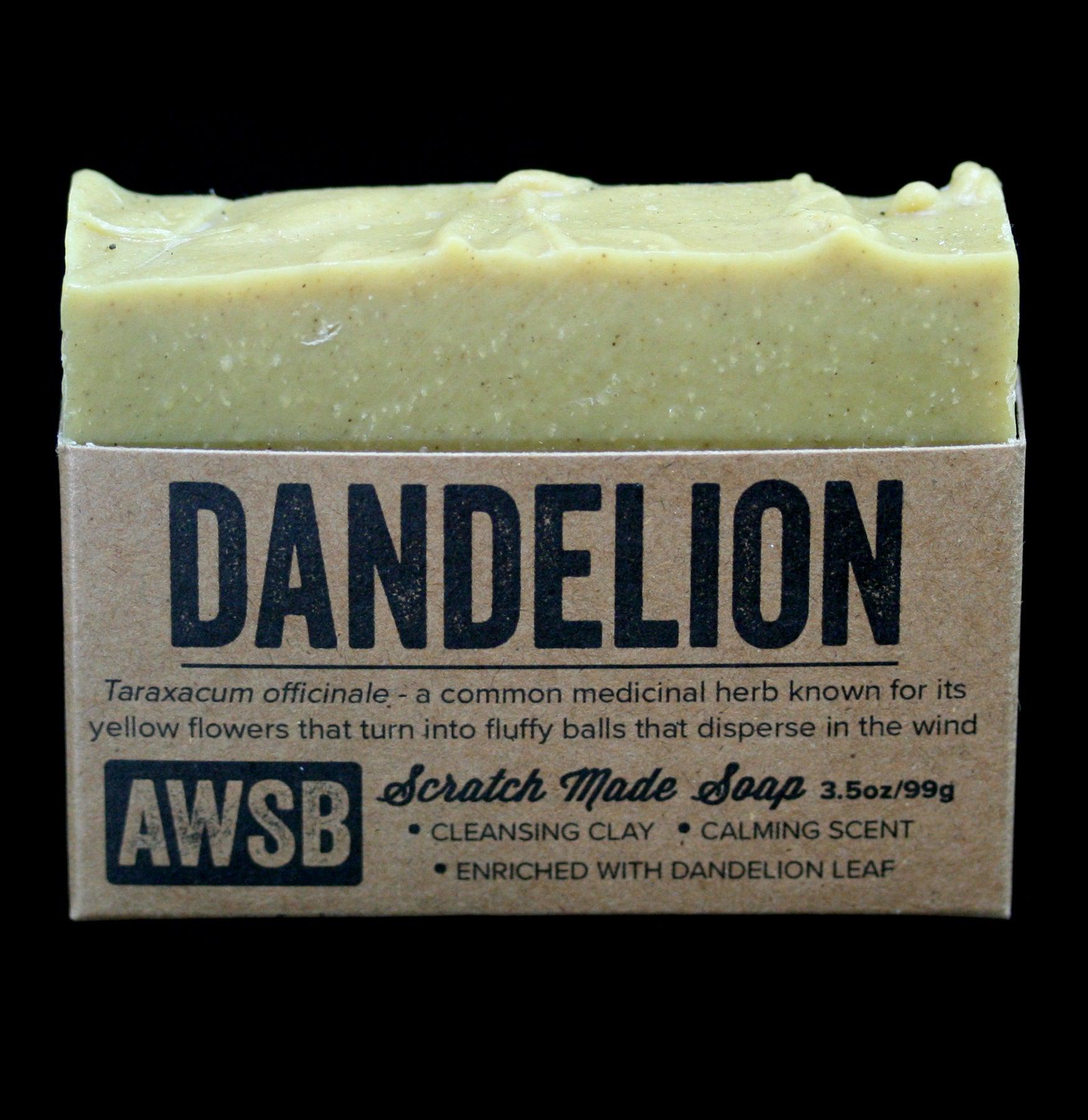 Organic Dandelion Bar Soap for Face & Body - Natural Handmade Soap with Skin-Nourishing Ingredients | Perfect for Sensitive Skin, Acne-Prone Skin & Daily Cleansing Routine