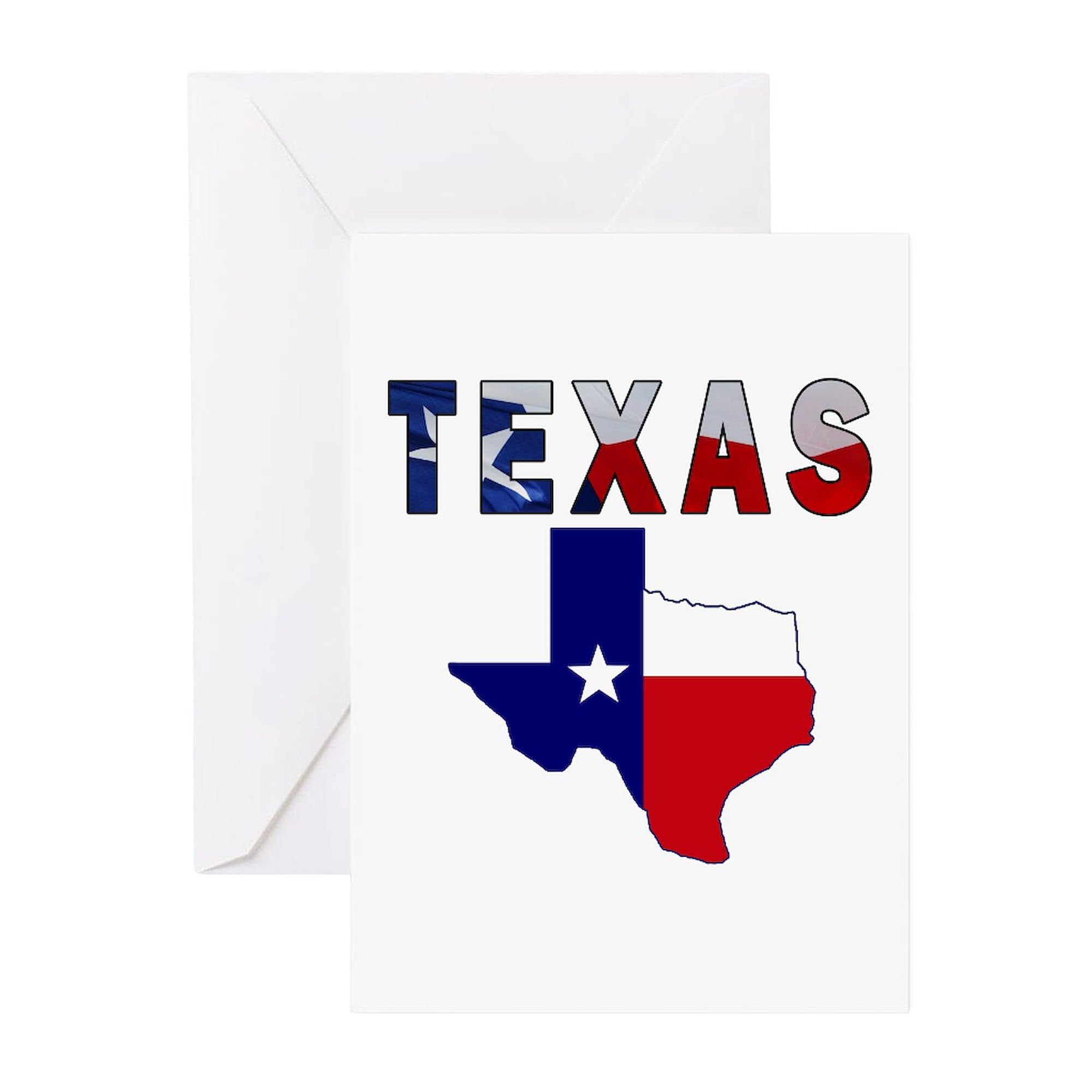 20-Pack Texas Flag Map Greeting Cards with Blank Inside - Matte Finish Birthday Cards for Texans, Patriotic Gifts & Home State Pride Celebrations