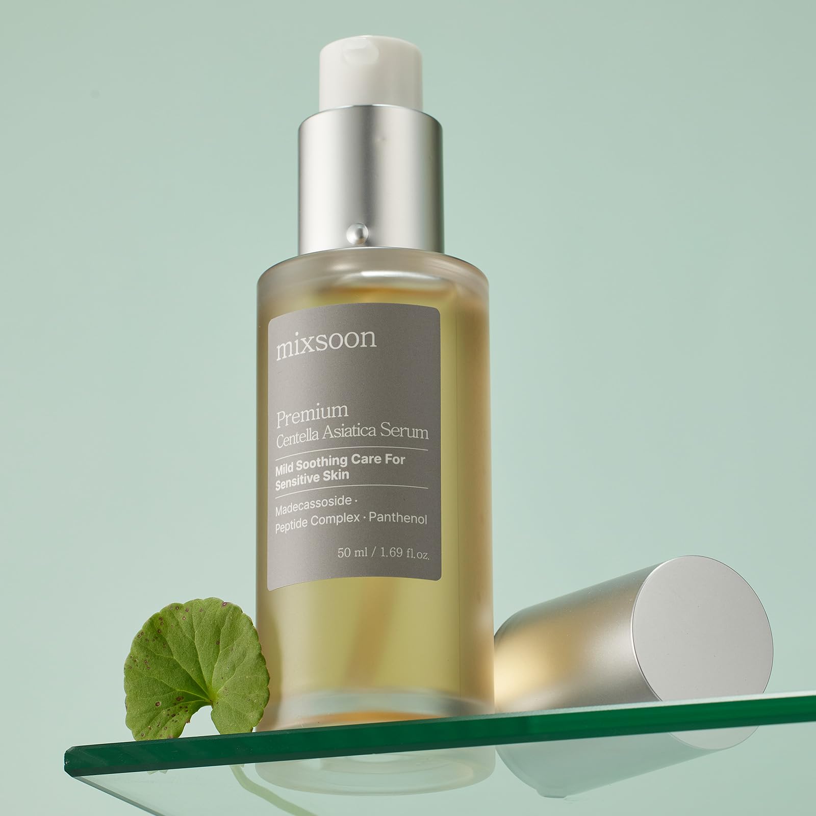 Mixsoon Premium Facial Serum for Hydration & Anti-Aging | Korean Skincare for Dry, Sensitive Skin | Day & Night Moisturizing Treatment