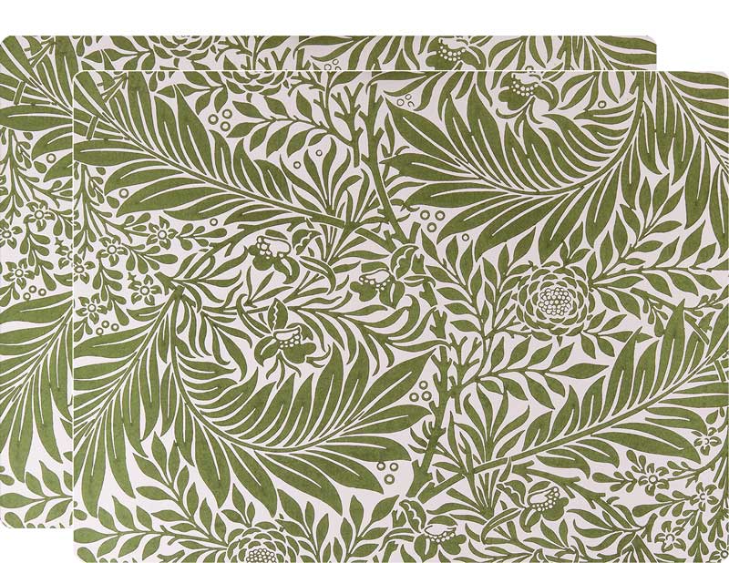 William Morris Larkspur 2-Pack Coasters - Elegant Tabletop Protection for Hot & Cold Drinks, Perfect for Home, Office, and Dining Decor