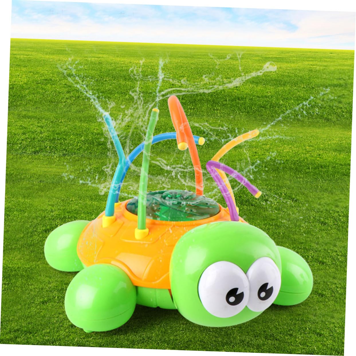 HOOTNEE 1pc Rotating Sprinkler Toy - Fun Water Sprinkler Bath Toy for Kids & Infants - Outdoor & Bathtime Water Play for Toddlers, Pool, Garden, and Backyard Activities
