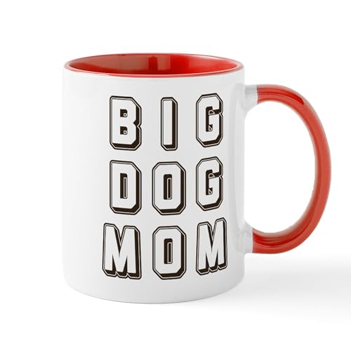 White/Red Inside - Big Dog Mom