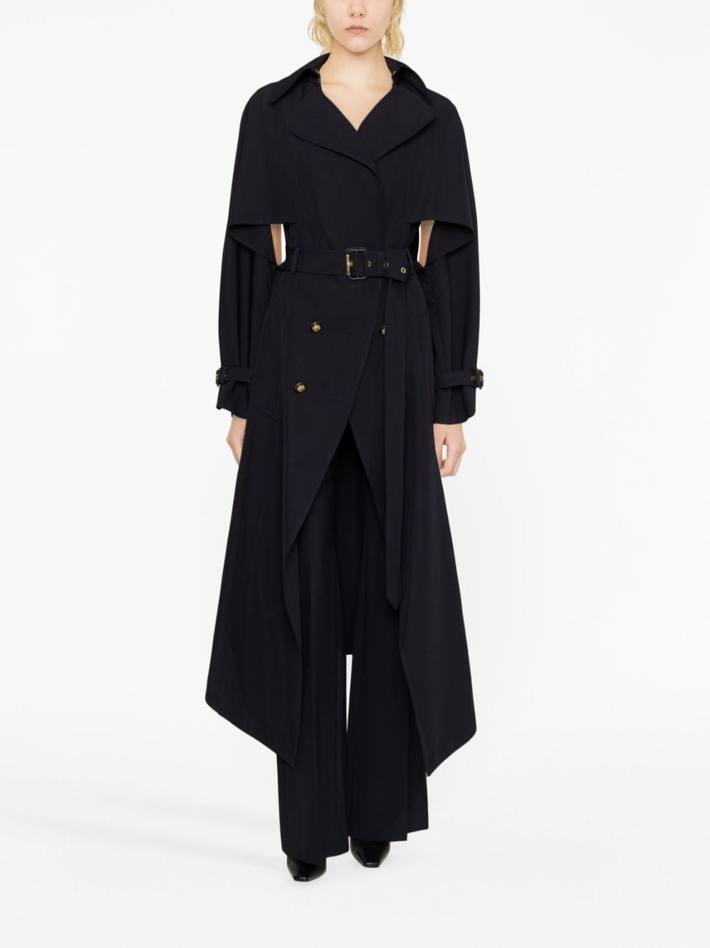 Alexander McQueen Blue Coats for Women - Stylish Winter Outerwear for Fashion & Everyday Wear